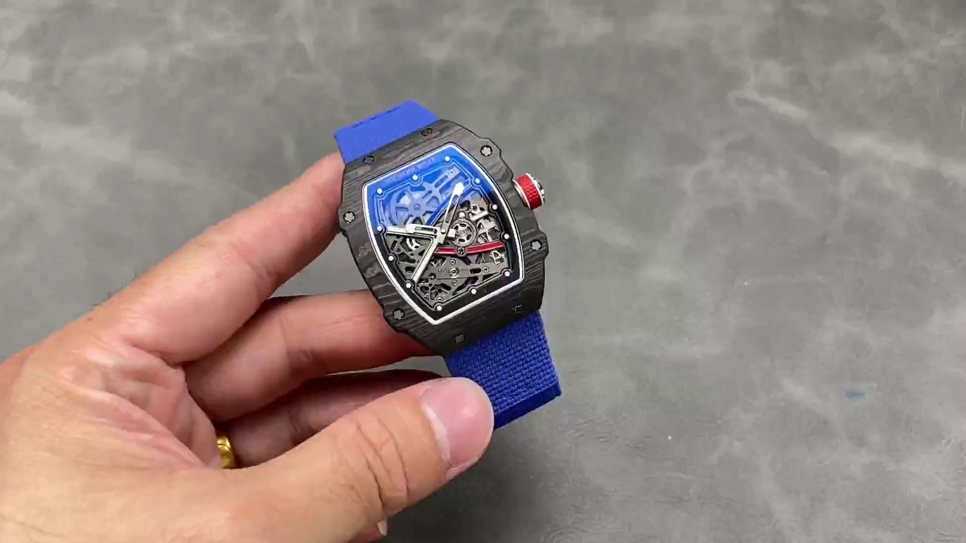 Richard Mille RM 67-02 Automatic Sebastian Ogier Black Blue - QualitySwissReplica