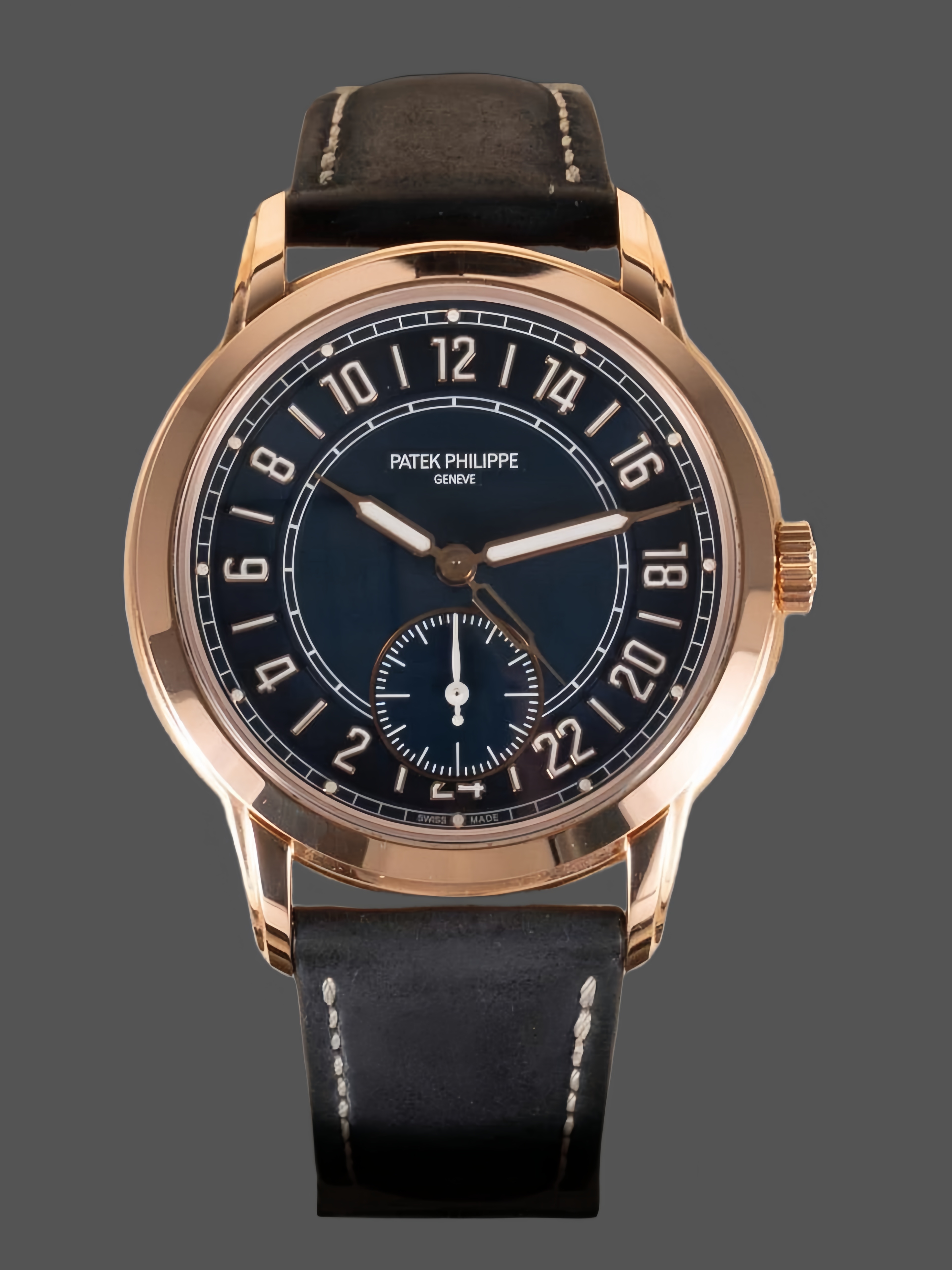 Patek Philippe Complications Rose Gold Blue 5224R 001 42mm Replica - QualitySwissReplica