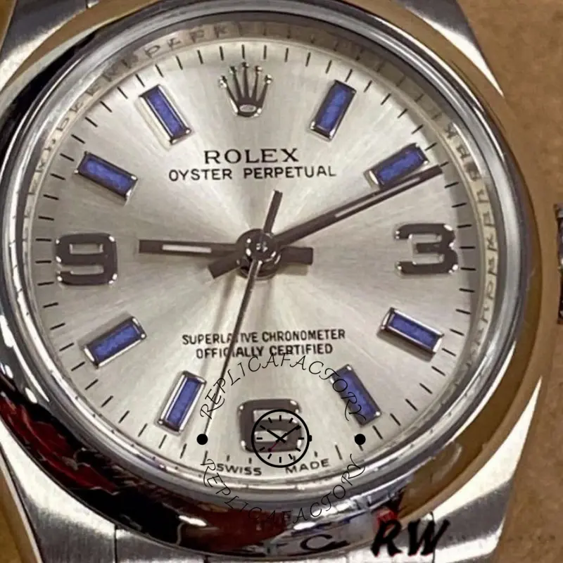 Rolex Oyster Perpetual 176200 Stainless Steel Silver Dial 26MM Lady Replica Watch - QualitySwissReplica