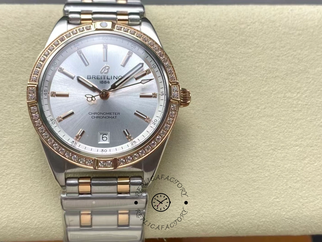 Breitling Chronomat Automatic U10380591A1U1 Silver Dial 36mm Replica - QualitySwissReplica