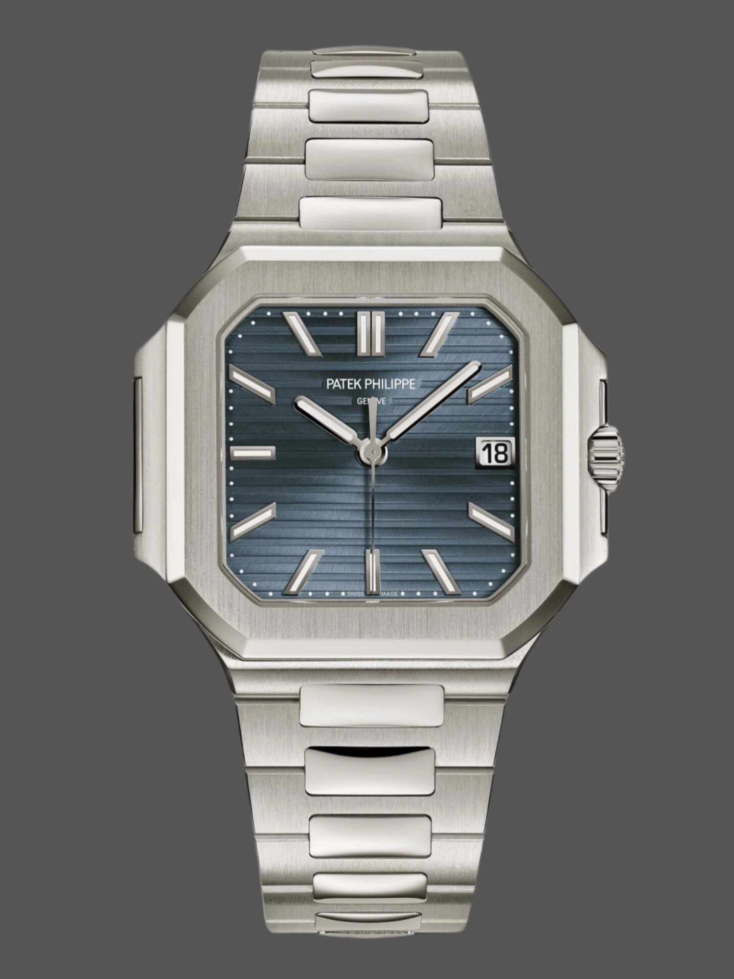 Patek Philippe Cubitus Blue Dial 40mm 7128 1G 001 Replica - QualitySwissReplica