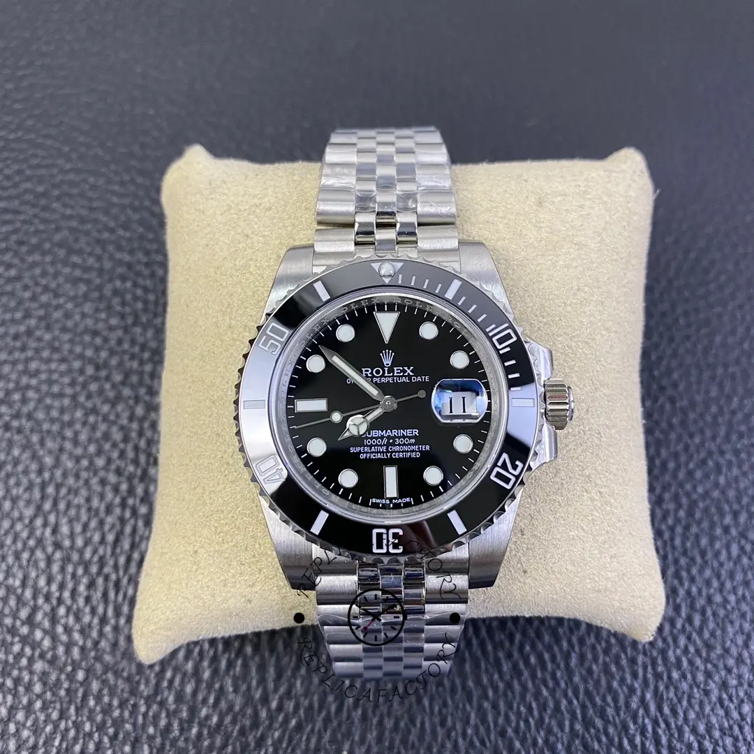 Rolex Submariner 116610 Jubilee Bracelet 40mm Black Dial Men's Diver - QualitySwissReplica