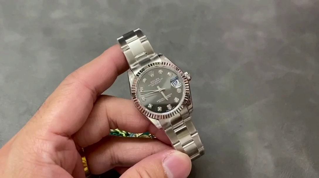 Rolex Datejust 31 Stainless Steel and White Gold Grey Dial M278274 Women's Watch - QualitySwissReplica