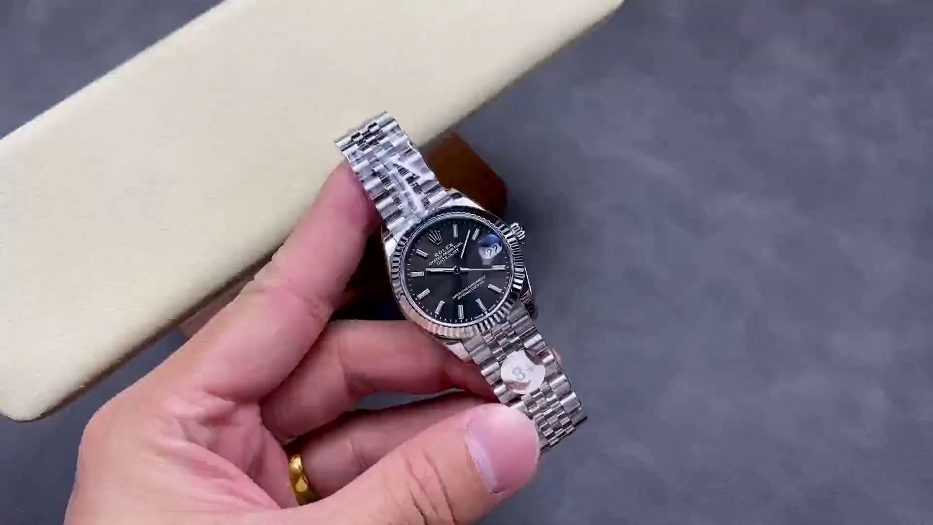 Rolex Datejust 31 White Gold & Steel Dark Grey Dial 278274 0016 Women's Watch - QualitySwissReplica
