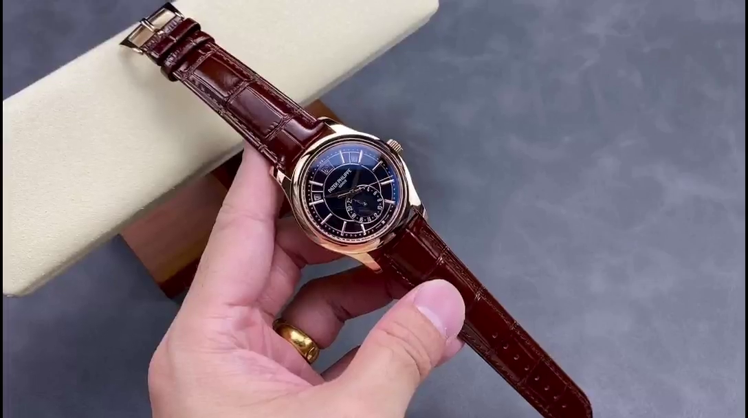 Replica Patek Philippe Complications Rose Gold 5205R 011 40mm Mens Watch - QualitySwissReplica