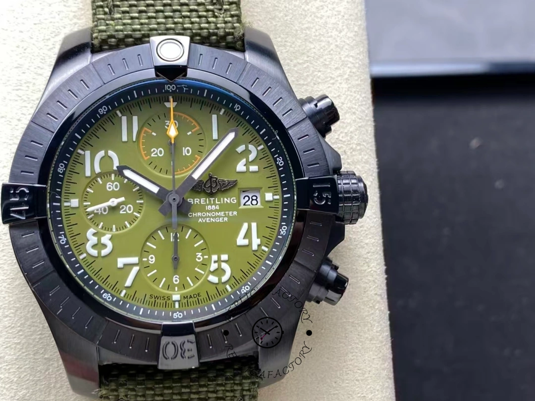 Breitling Avenger Chronograph 45MM Night Mission V13317101L1X1 1:1 Clone Green Dial - QualitySwissReplica