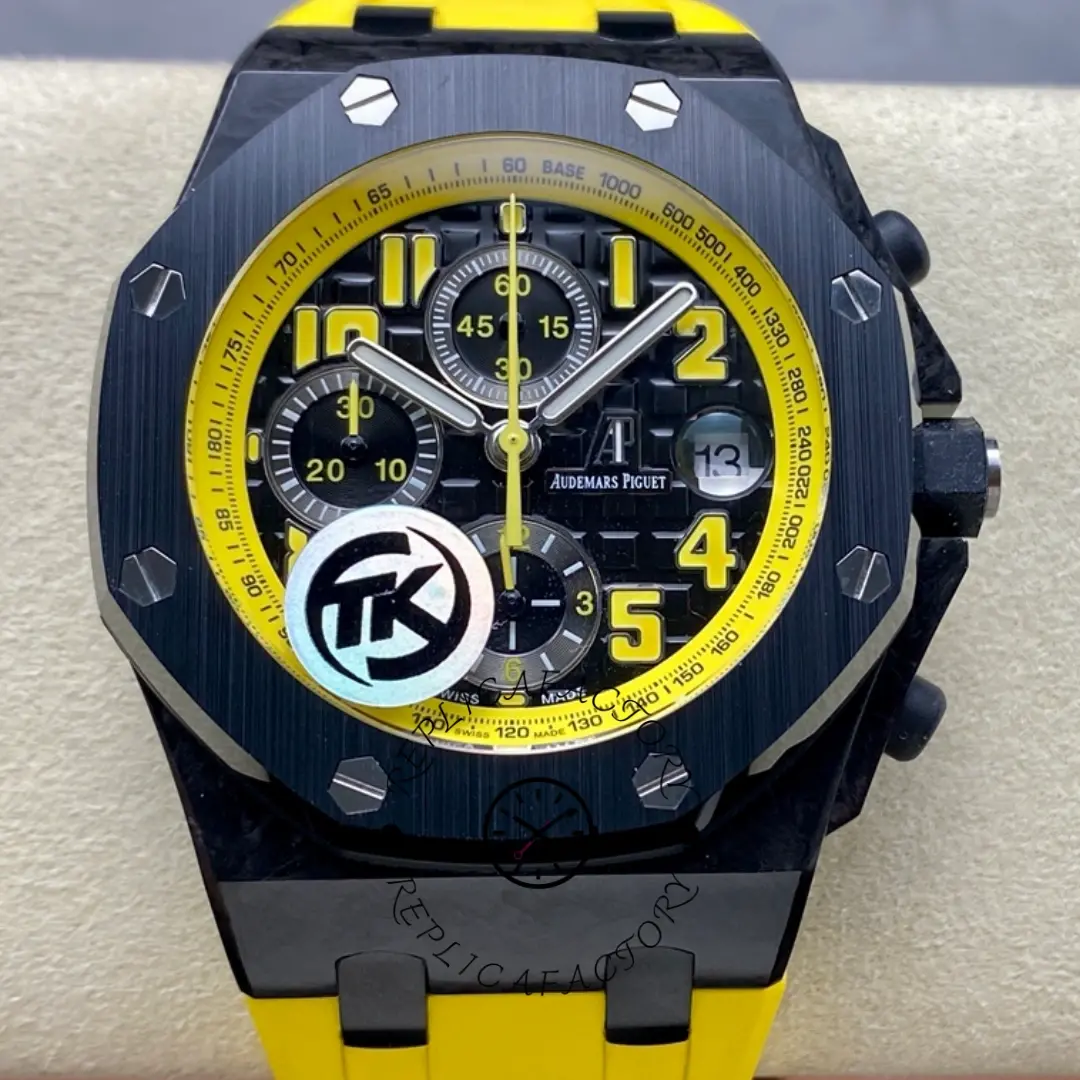 AP Royal Oak Offshore Bumblebee 42MM Rubber Strap 26176FO.OO.D101CR.02 Replica - QualitySwissReplica