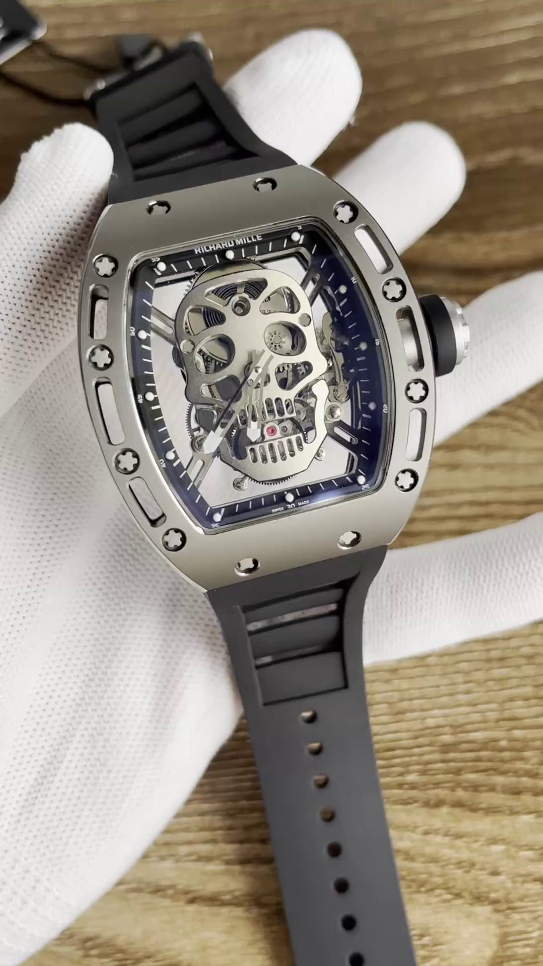 5 Colors Richard Mille Limited Edition RM52 Skull Titanium Tourbillon Openworked Dial - QualitySwissReplica