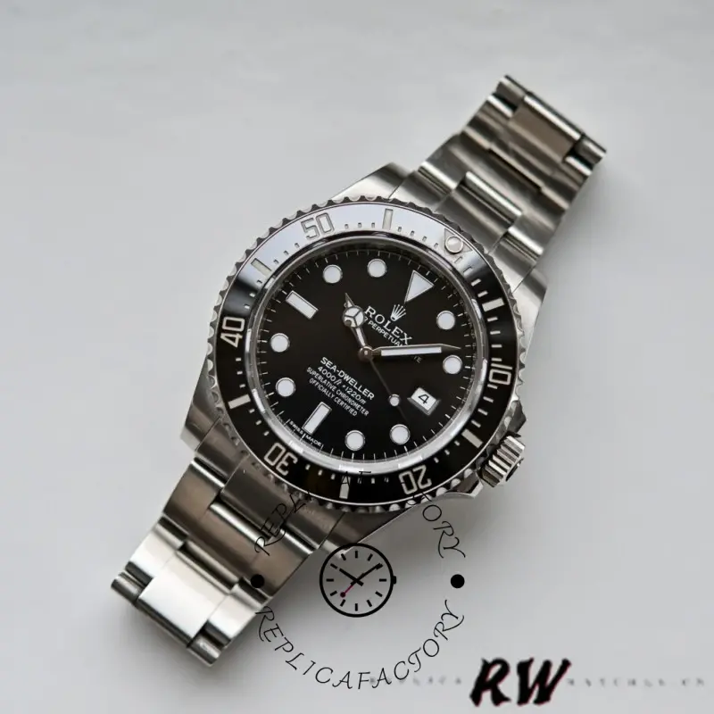 Rolex Sea-Dweller 4000 116600 0001 Black Dial 44mm Mens replica Watch - QualitySwissReplica