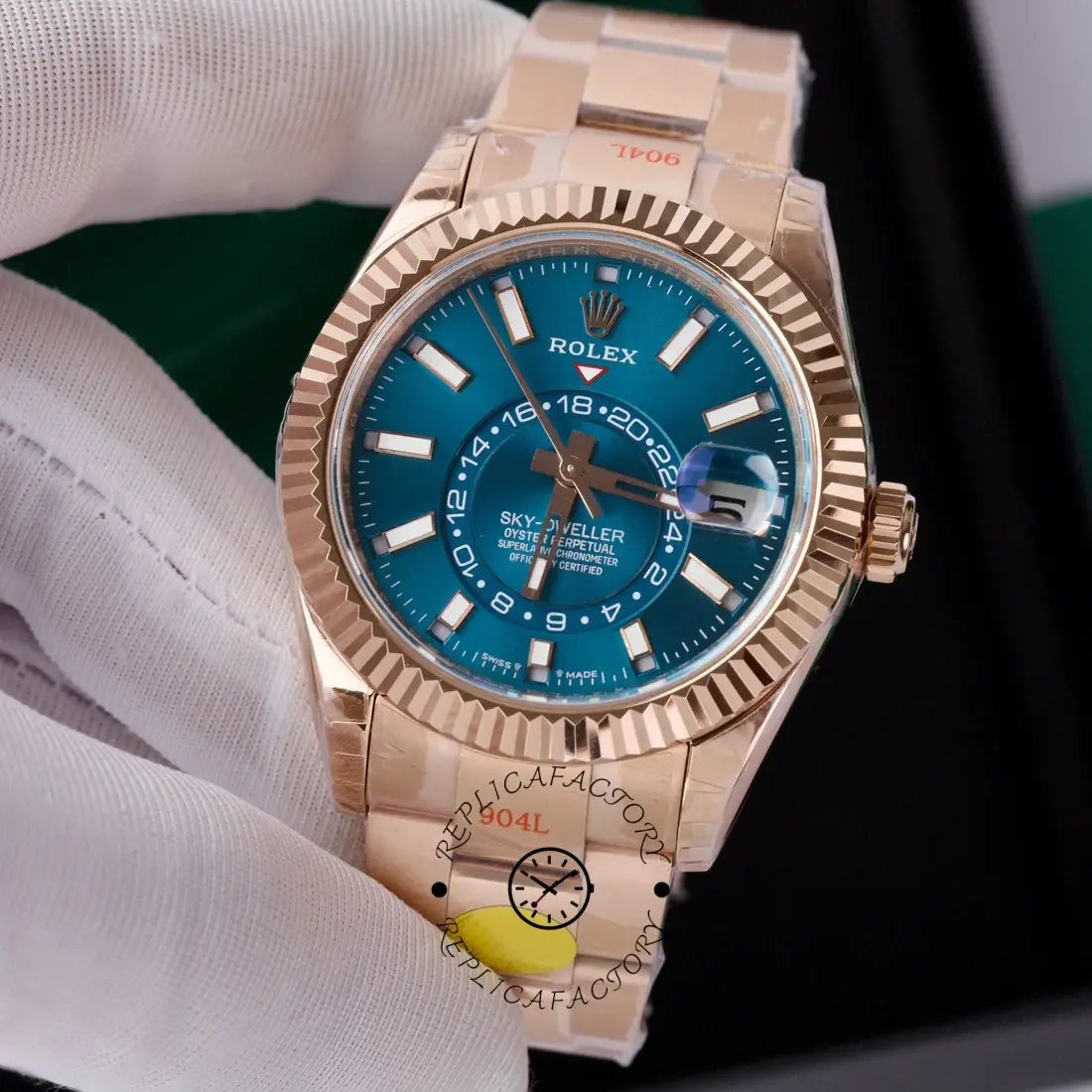 Rolex Sky Dweller in 18 kt Everose gold m336935 0001 42mm - QualitySwissReplica