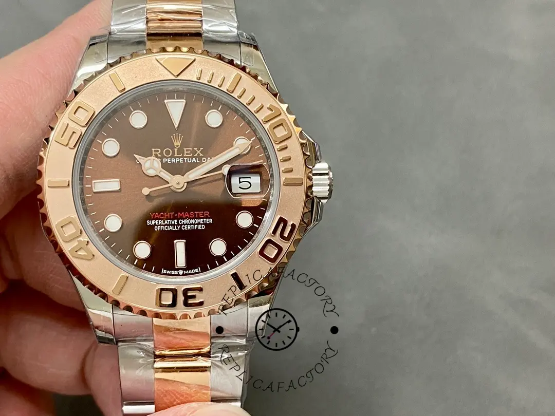 Rolex Yacht-Master 268621 Everose Bezel Chocolate Dial 37mm Unisex Replica Watch - QualitySwissReplica