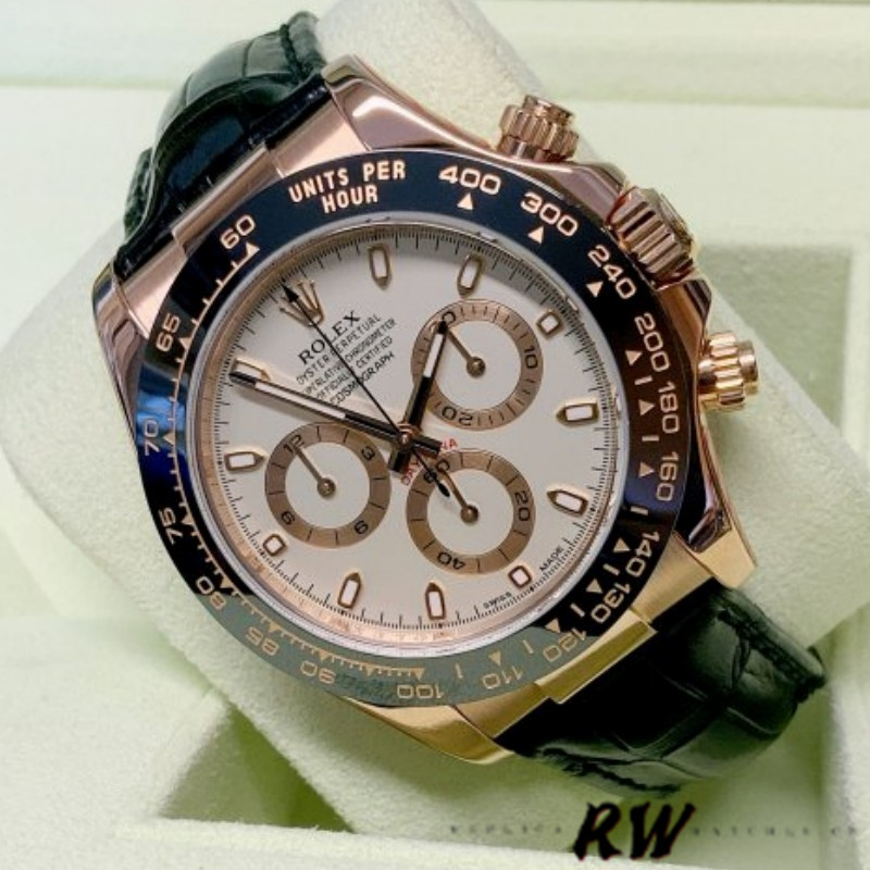 Rolex Cosmograph Daytona 116515 Ivory Dial 40mm Mens Replica Watch - QualitySwissReplica