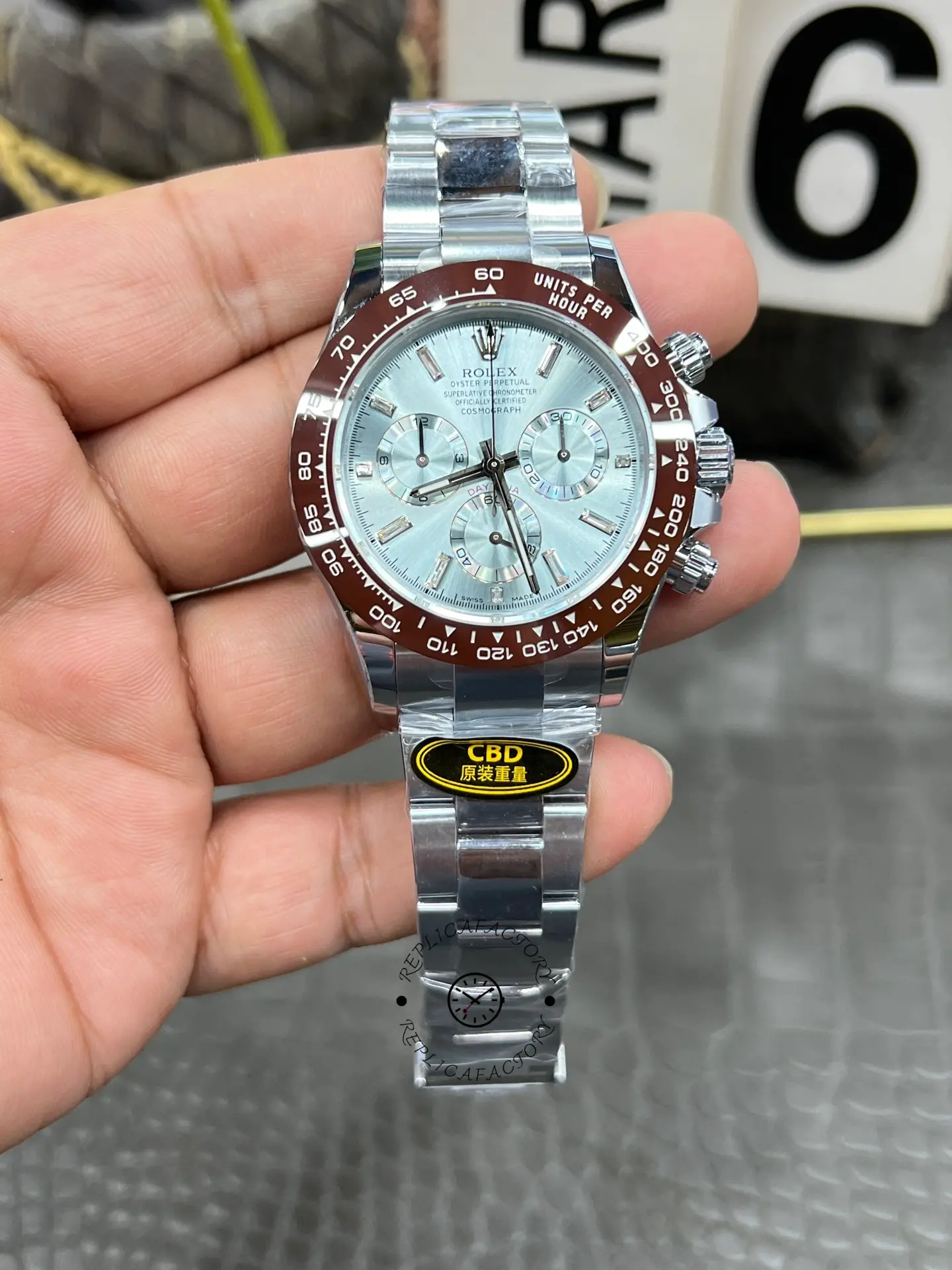 Rolex Cosmograph Daytona 116506 Ice Blue Dial Platinum 40MM Mens Replica Watch - QualitySwissReplica