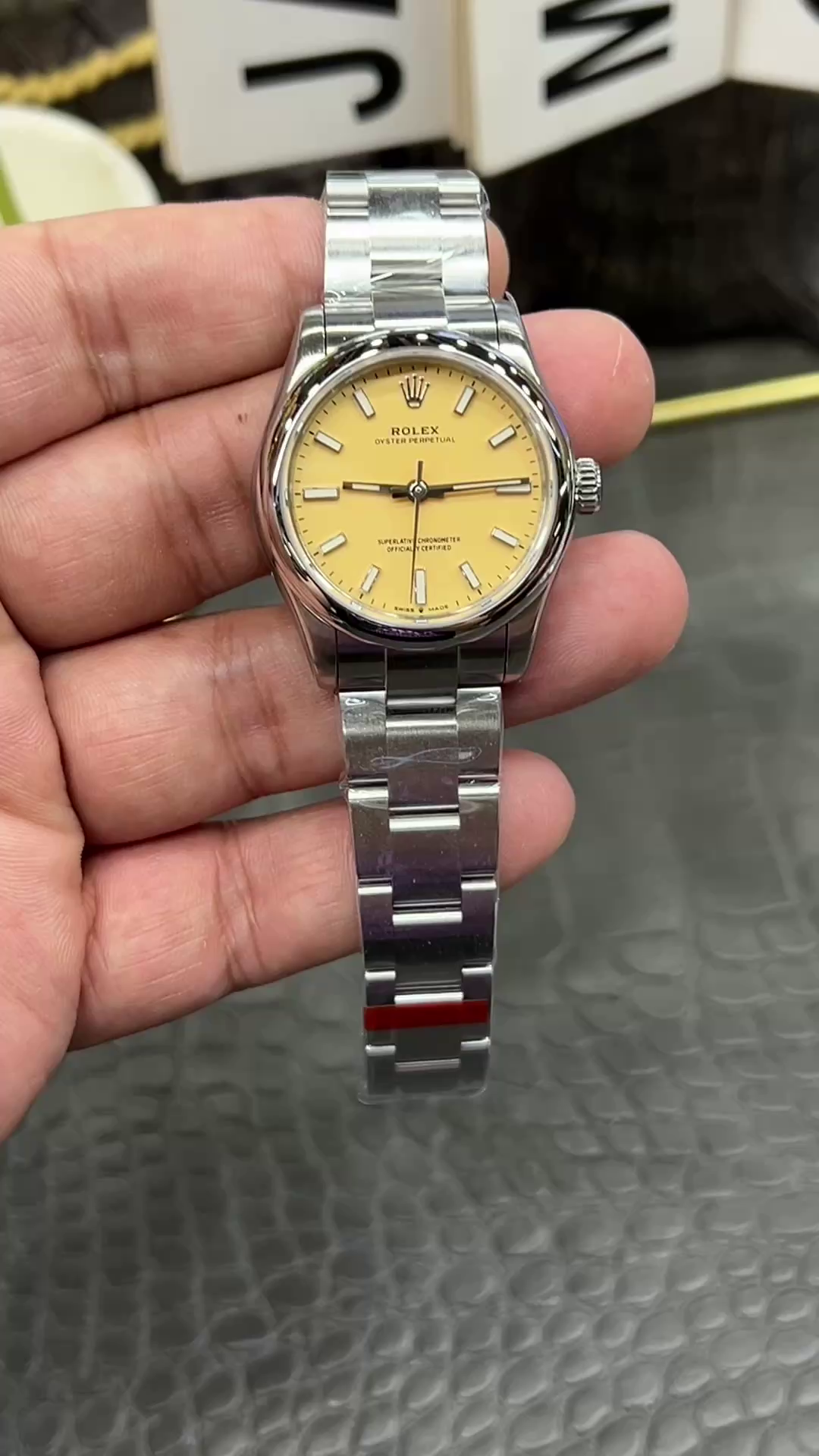 Rolex Oyster Perpetual 31mm 277200 Replica Yellow Dial Watch - QualitySwissReplica