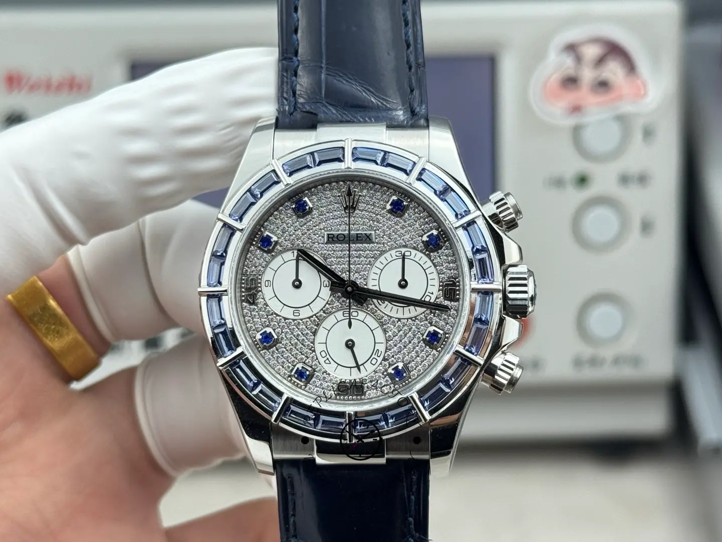 Rolex Daytona 116589SACI Replica Pave Diamond Dial 40mm Men's Watch - QualitySwissReplica