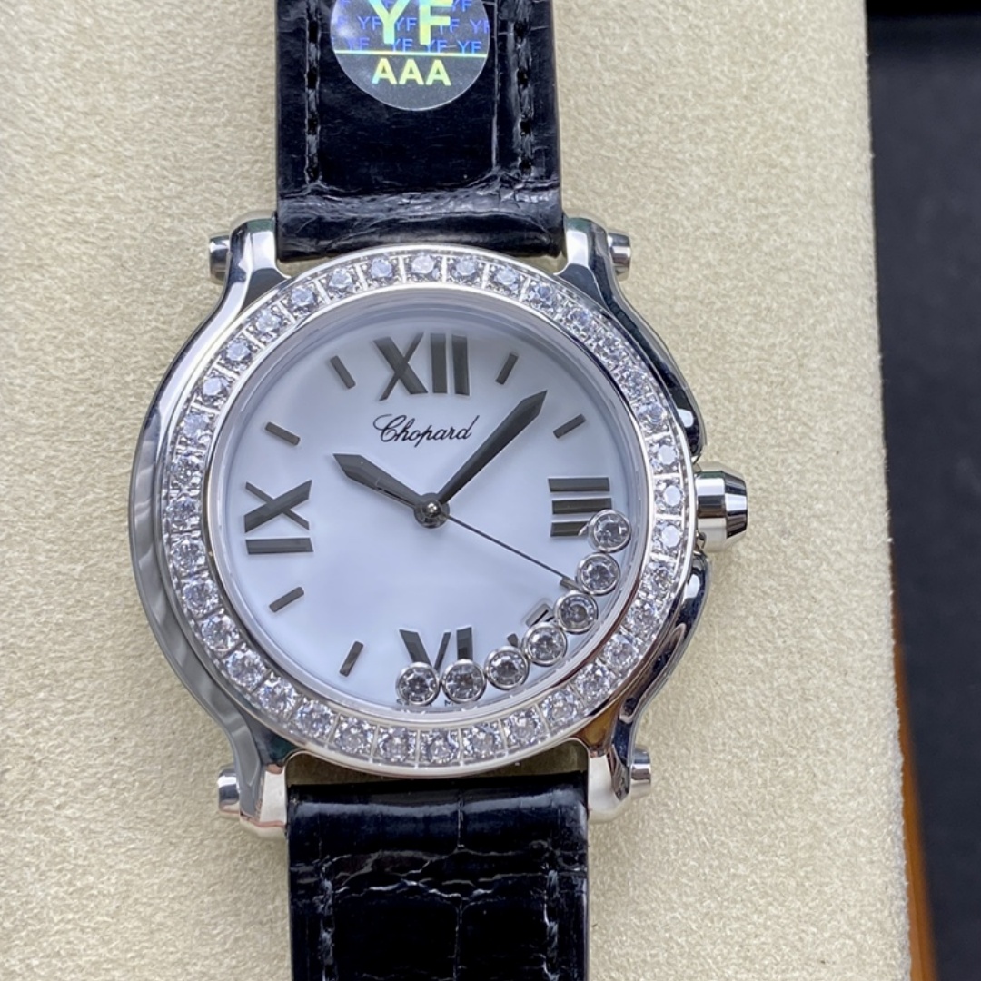 Chopard Happy Sport Diamond Bezel Women's Quartz Watch 278475-3037 - QualitySwissReplica