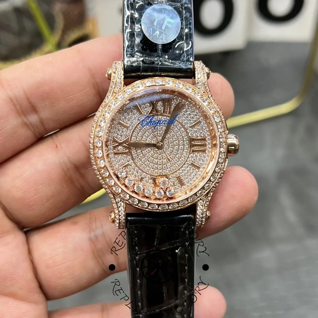 Chopard 274891-5001 1:1 Clone Happy Sport Diamond Watch - QualitySwissReplica
