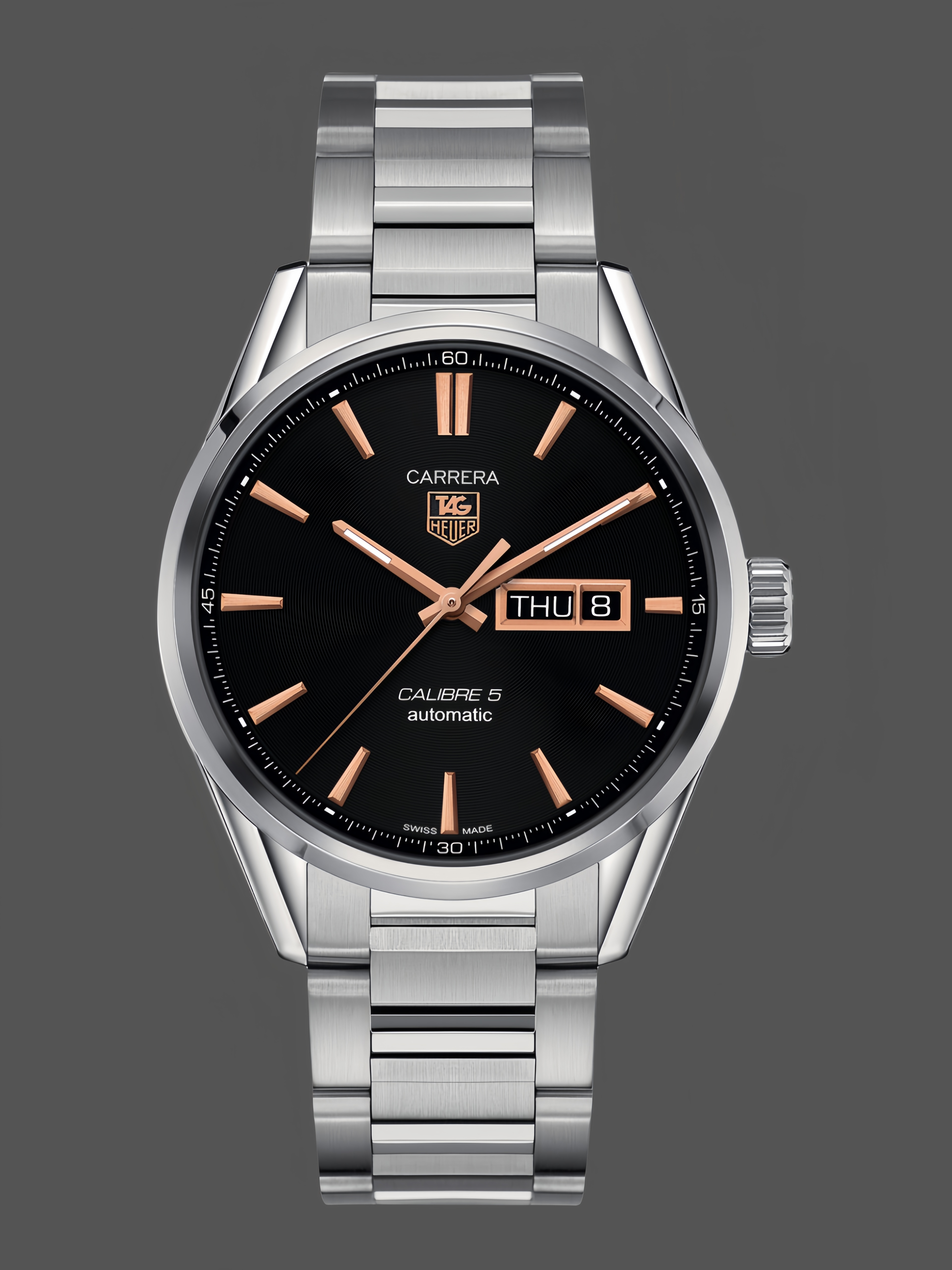 Tag Heuer Carrera Calibre 5 Black Dial WAR201C.BA0723 41mm - QualitySwissReplica