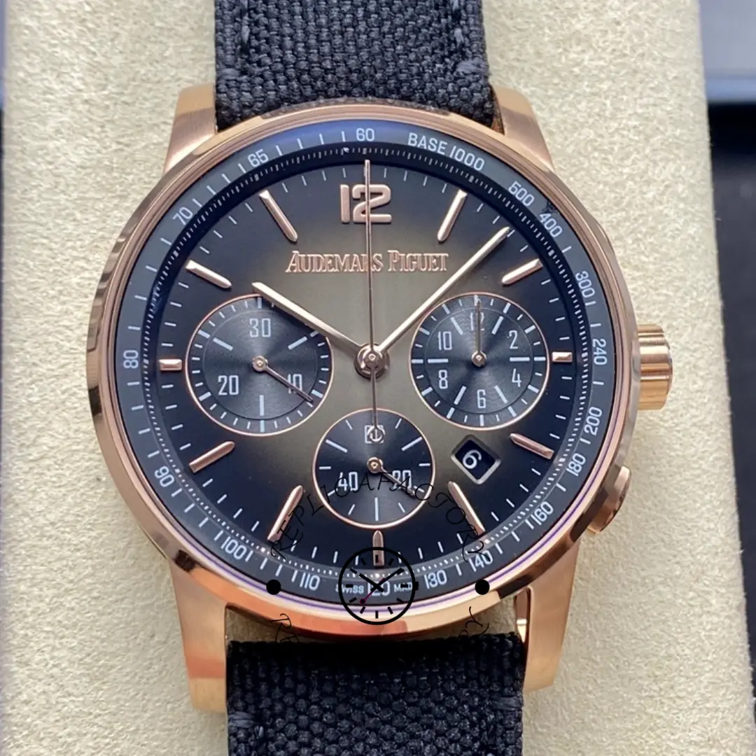 AP 26393NR.OO.A002KB.01 CODE 11.59 Chronograph Smoked Gray 1:1 Clone - QualitySwissReplica
