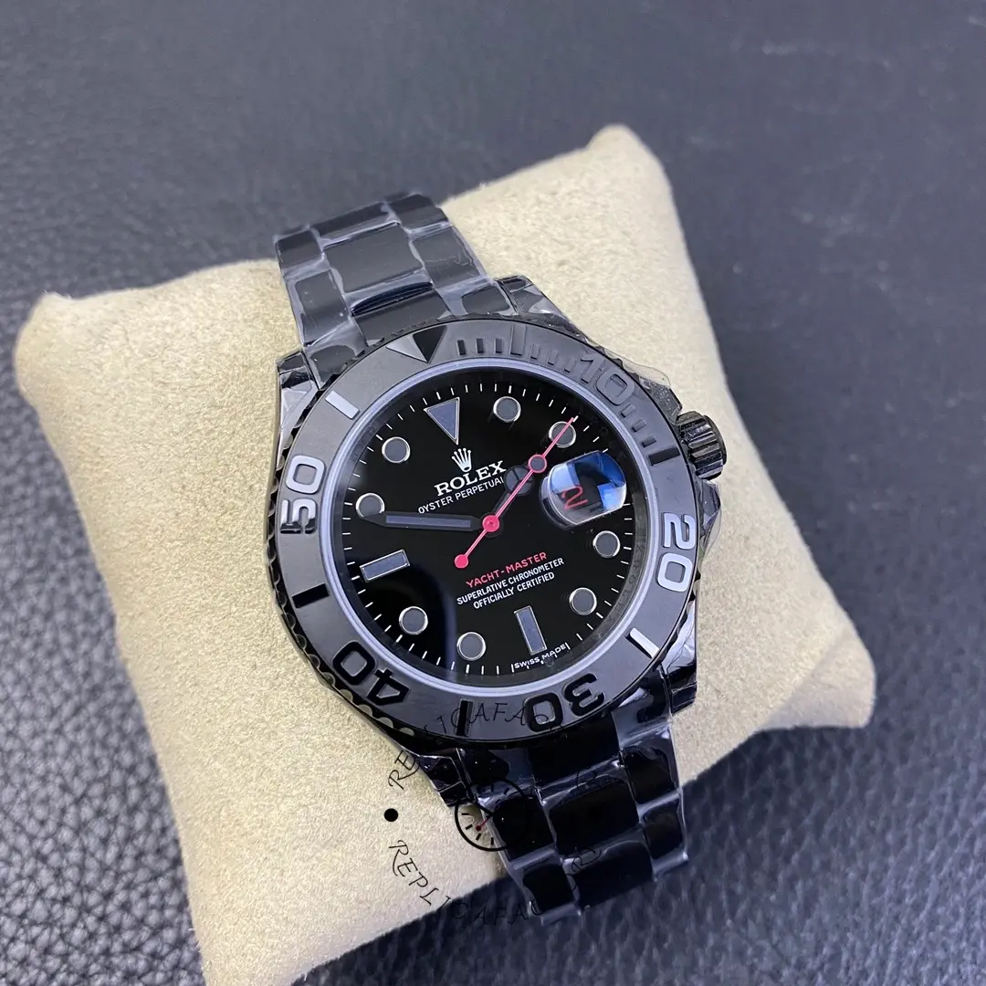Rolex Yacht Master Triple Red Titan Black 116622 40MM Men's Watch - QualitySwissReplica