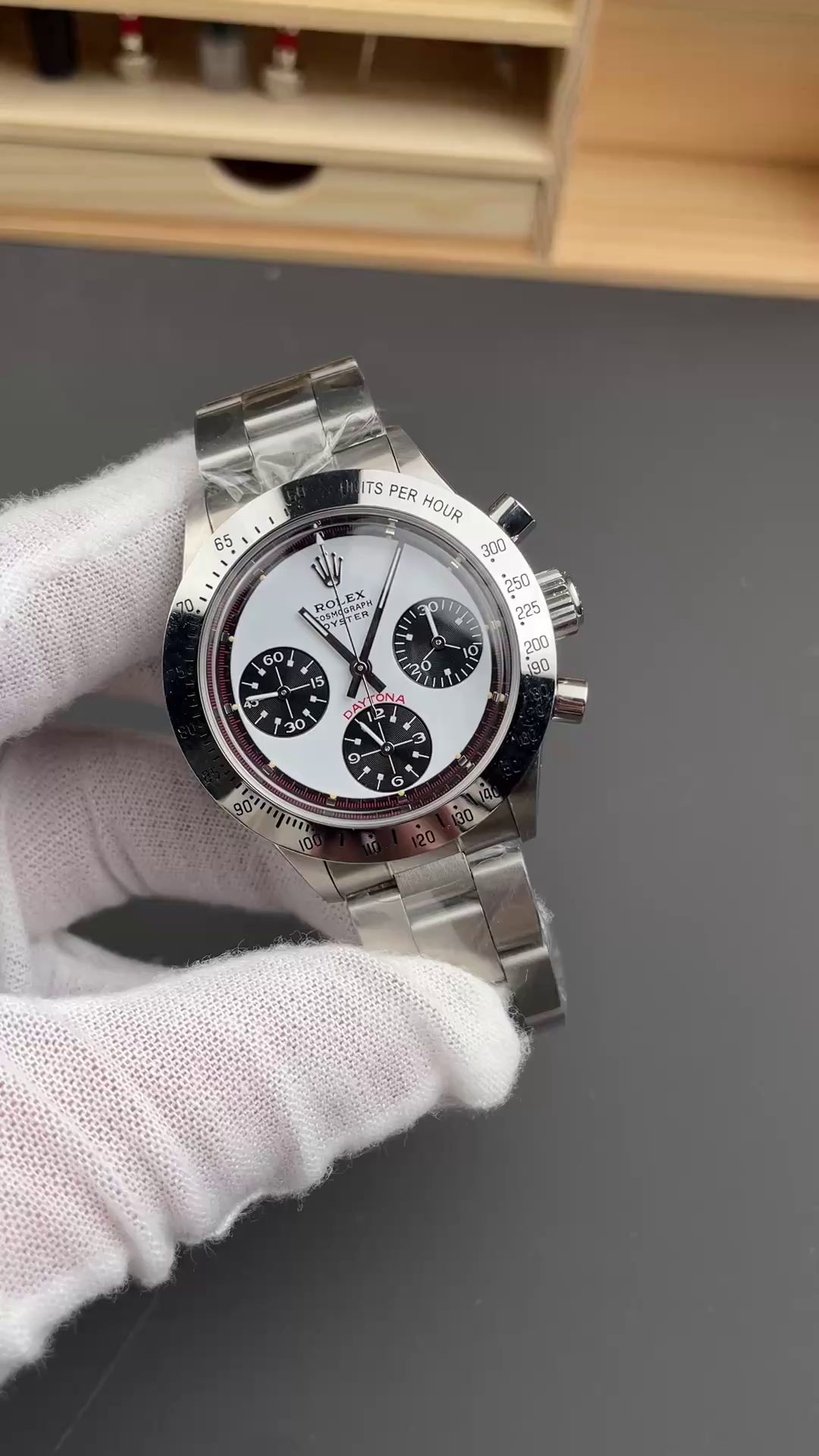 Rolex Cosmograph Daytona 116520 Bamford Paul Newman White Dial Steel Men's Watch - QualitySwissReplica
