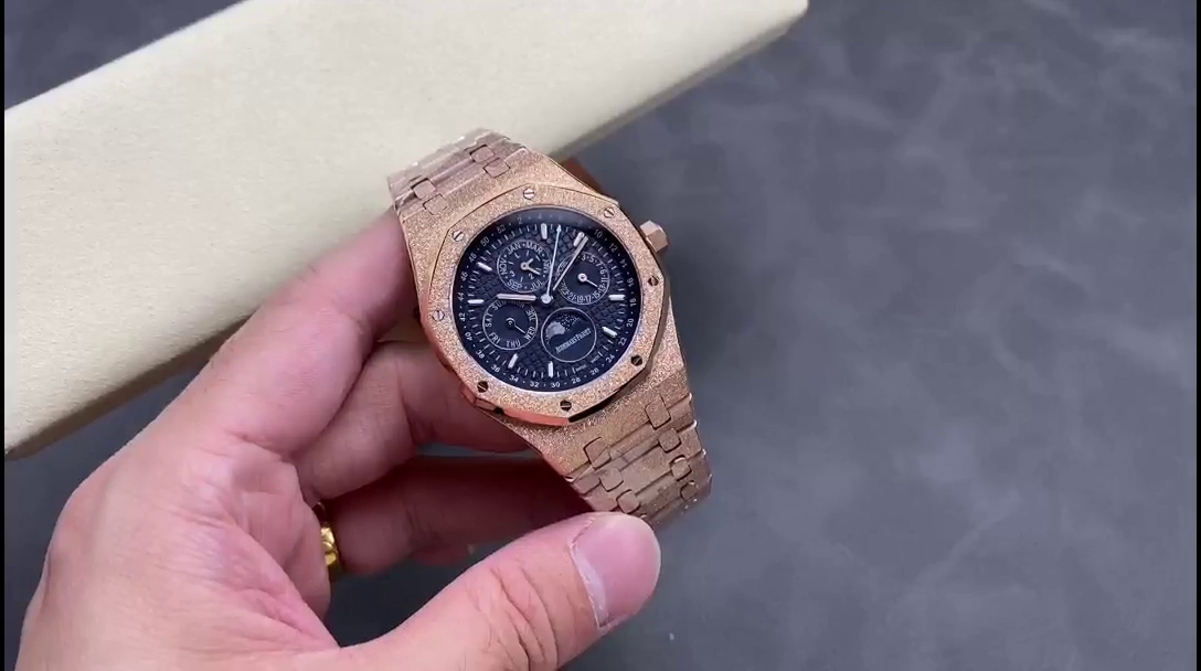 AP Royal Oak 26574OR.OO.1220OR.03 Perpetual Calendar 1:1 Clone 41 Blue Dial - QualitySwissReplica