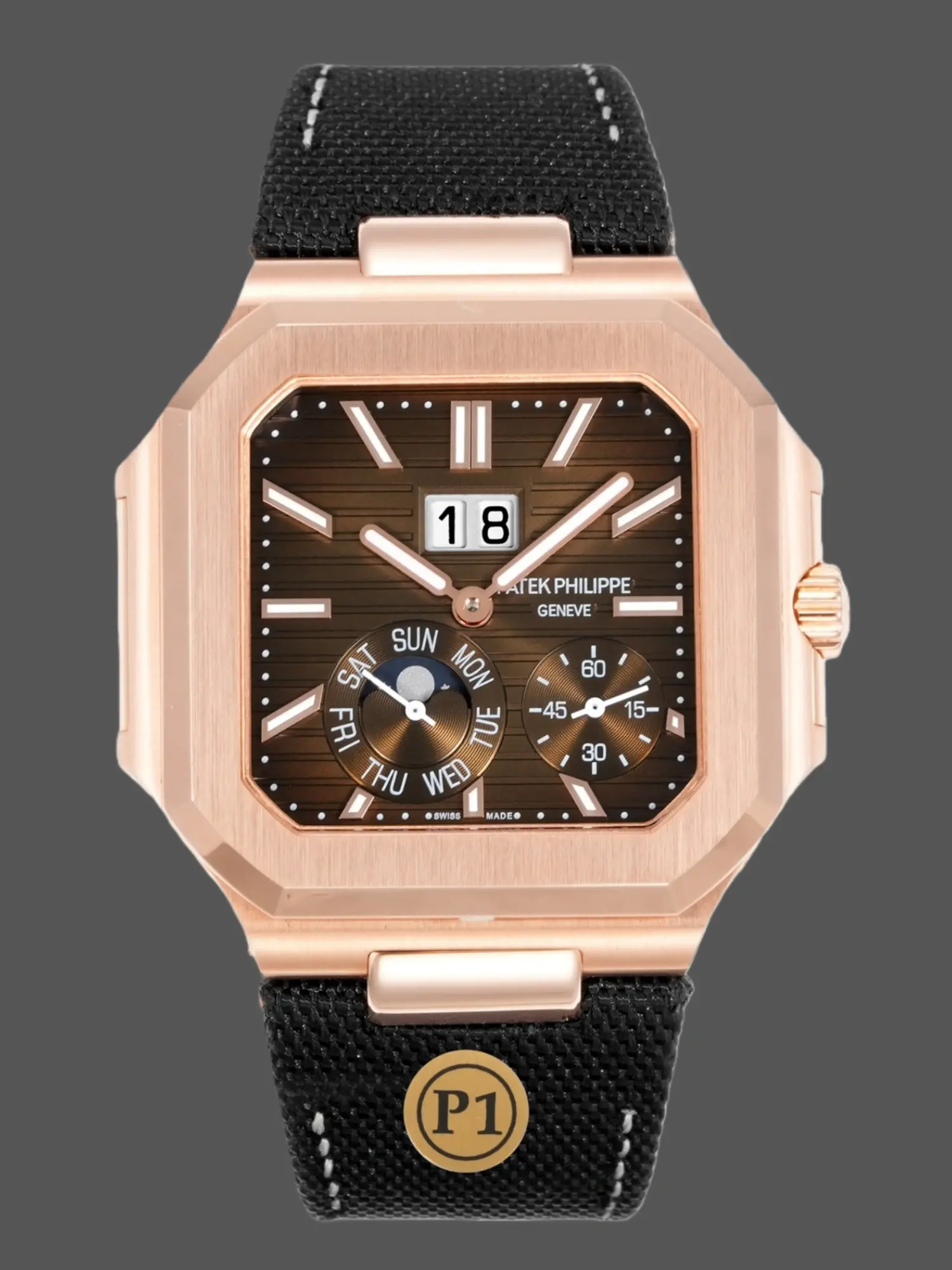 Replica Patek Philippe Cubitus 5822R Brown Dial Annual Calendar Watch - QualitySwissReplica