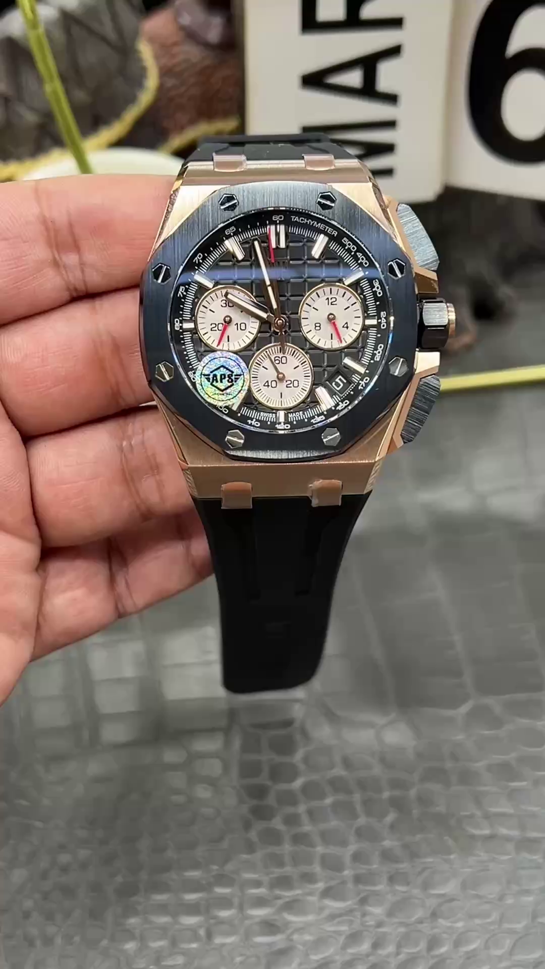 AP Royal Oak Offshore 43MM Black Dial 1:1 Clone 26420RO.OO.A002CA.01 Chronograph - QualitySwissReplica