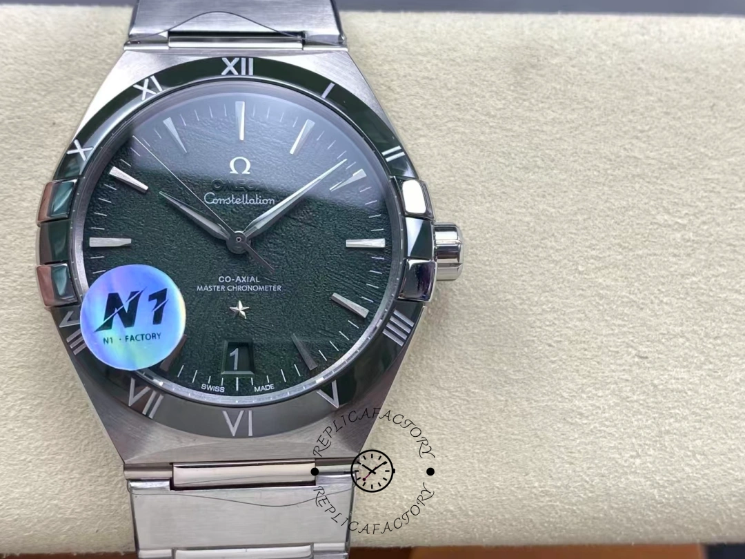 Omega Constellation Replica 131.30.41.21.99.002 41mm Green Meteorite Dial - QualitySwissReplica