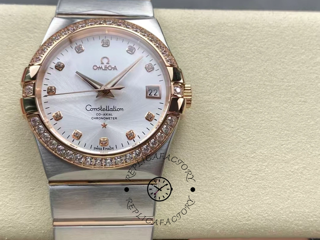 Omega Constellation Co-Axial Automatic 123.25.38.21.52.001 Men's Watch Replica - QualitySwissReplica