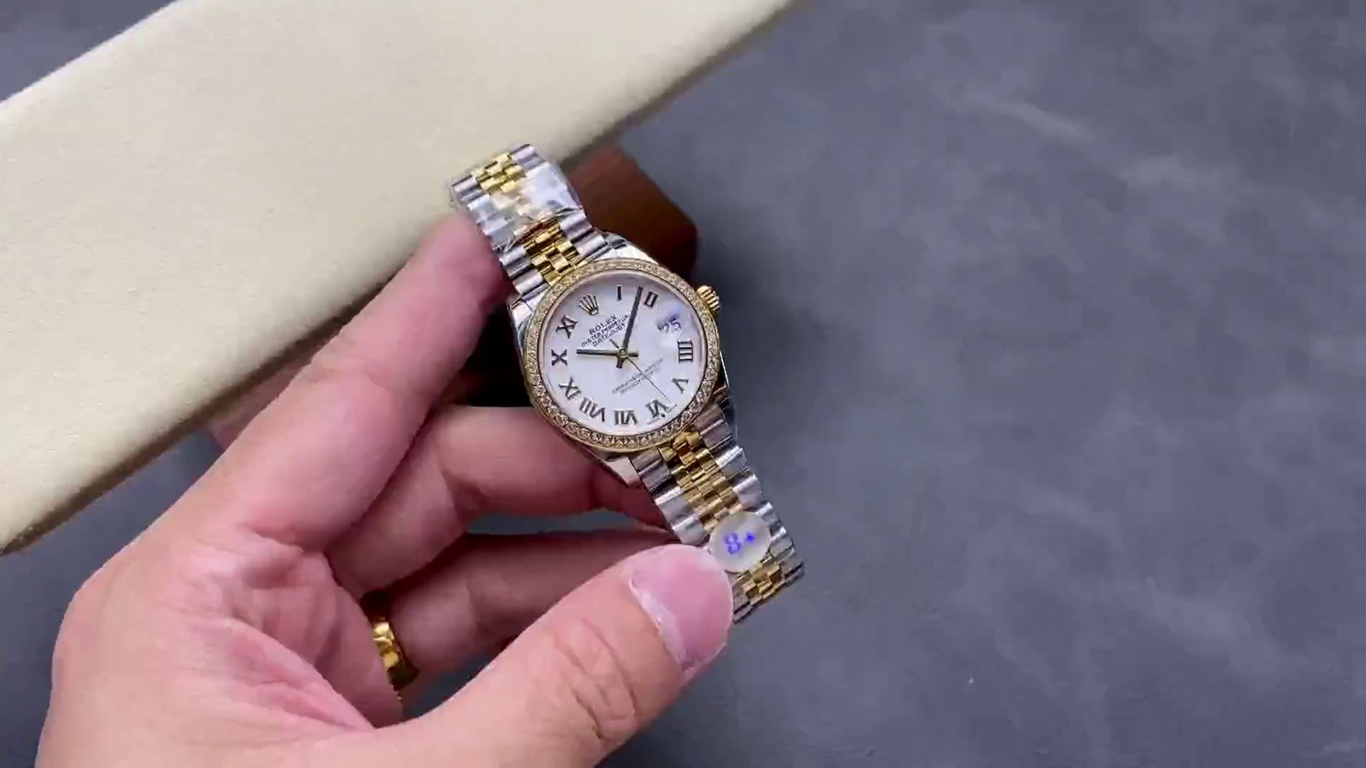 Rolex Datejust 31mm Stainless Steel and Yellow Gold 278383rbr 0002 White Roman Jubilee - QualitySwissReplica