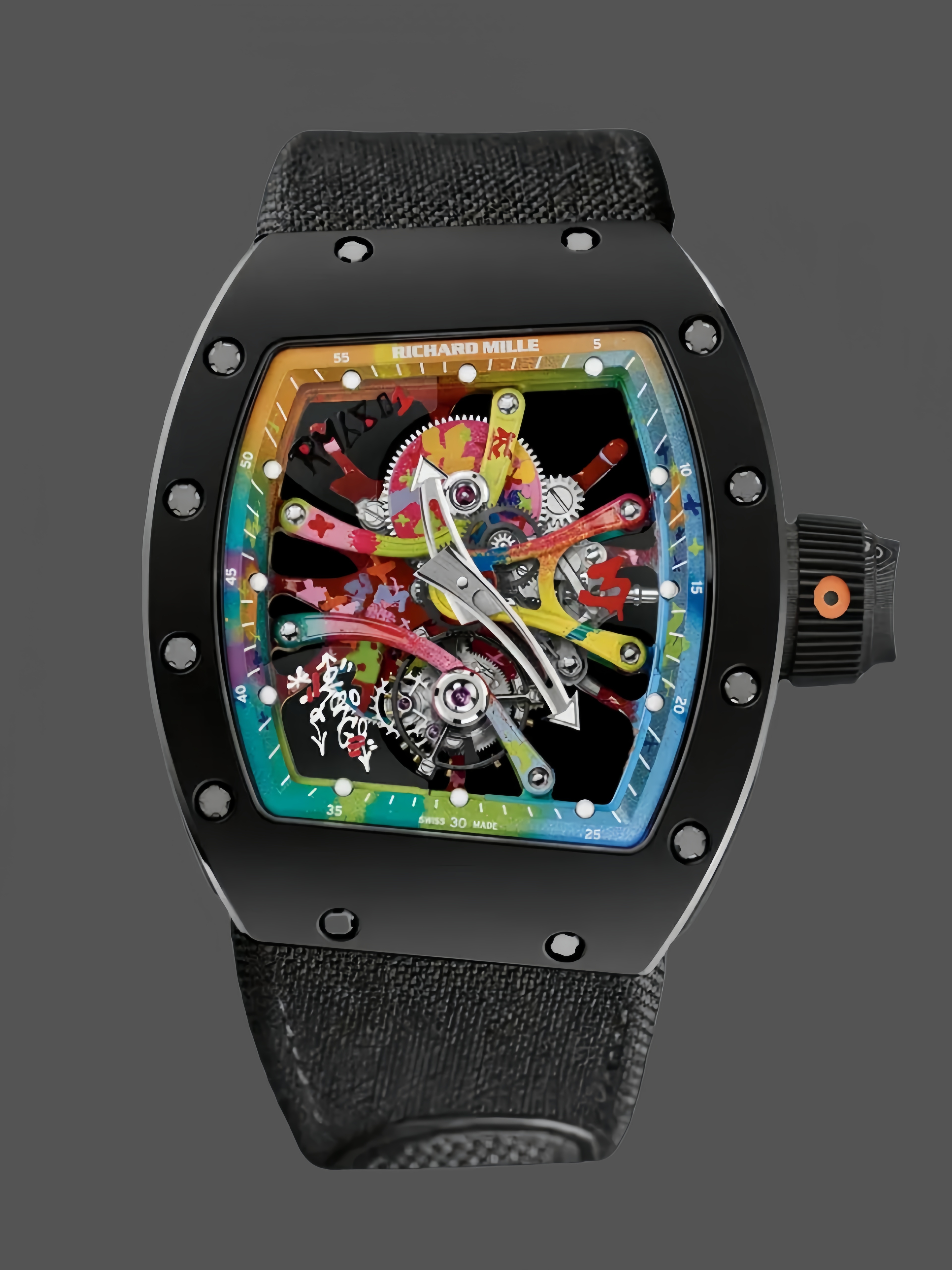 Richard Mille RM 68-01 Tourbillon Cyril Kongo Carbon Fiber Black - QualitySwissReplica
