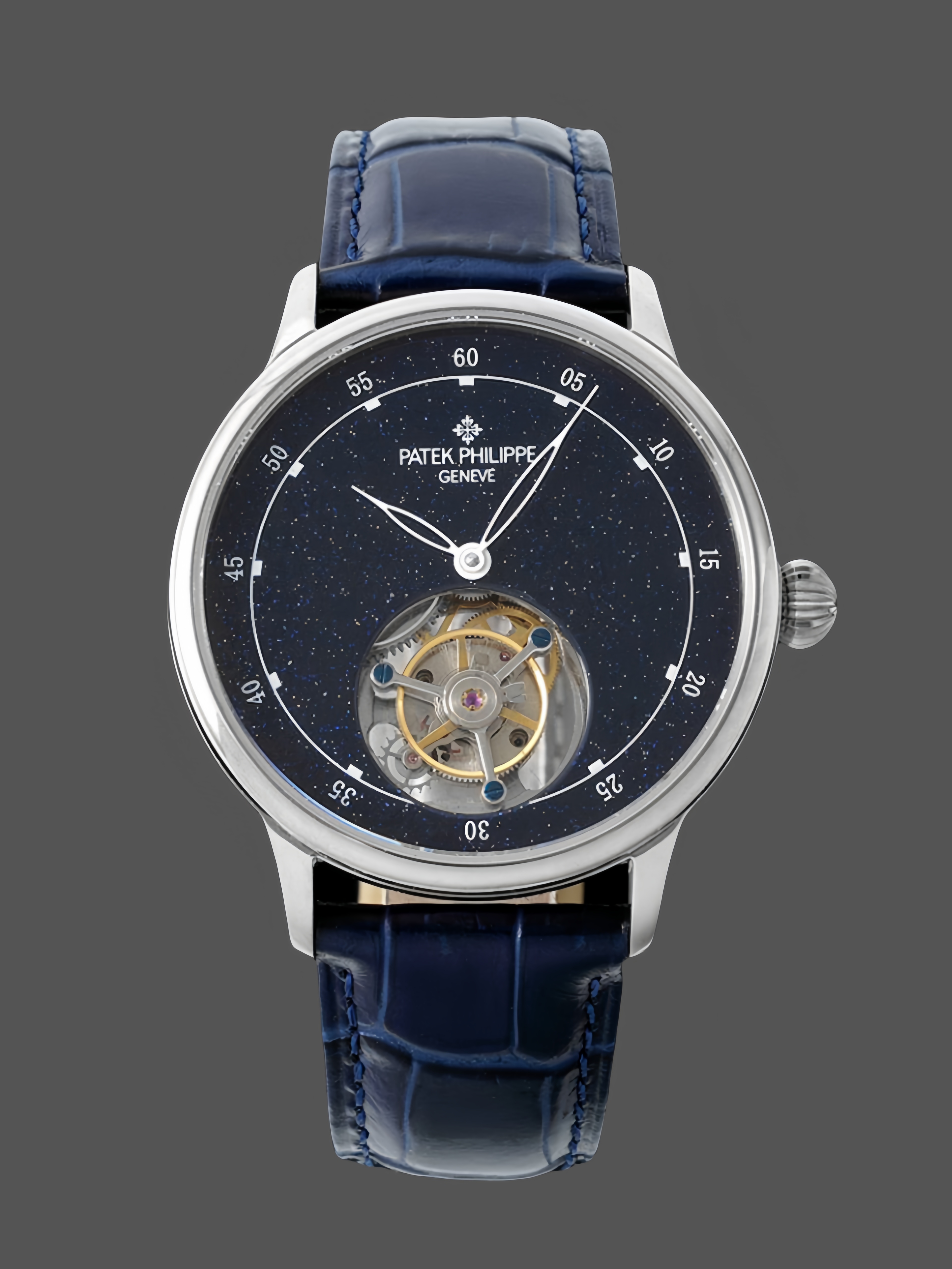 Patek Philippe Grand Complications Sky Moon Tourbillon White Gold 6102P 001 Watch - QualitySwissReplica