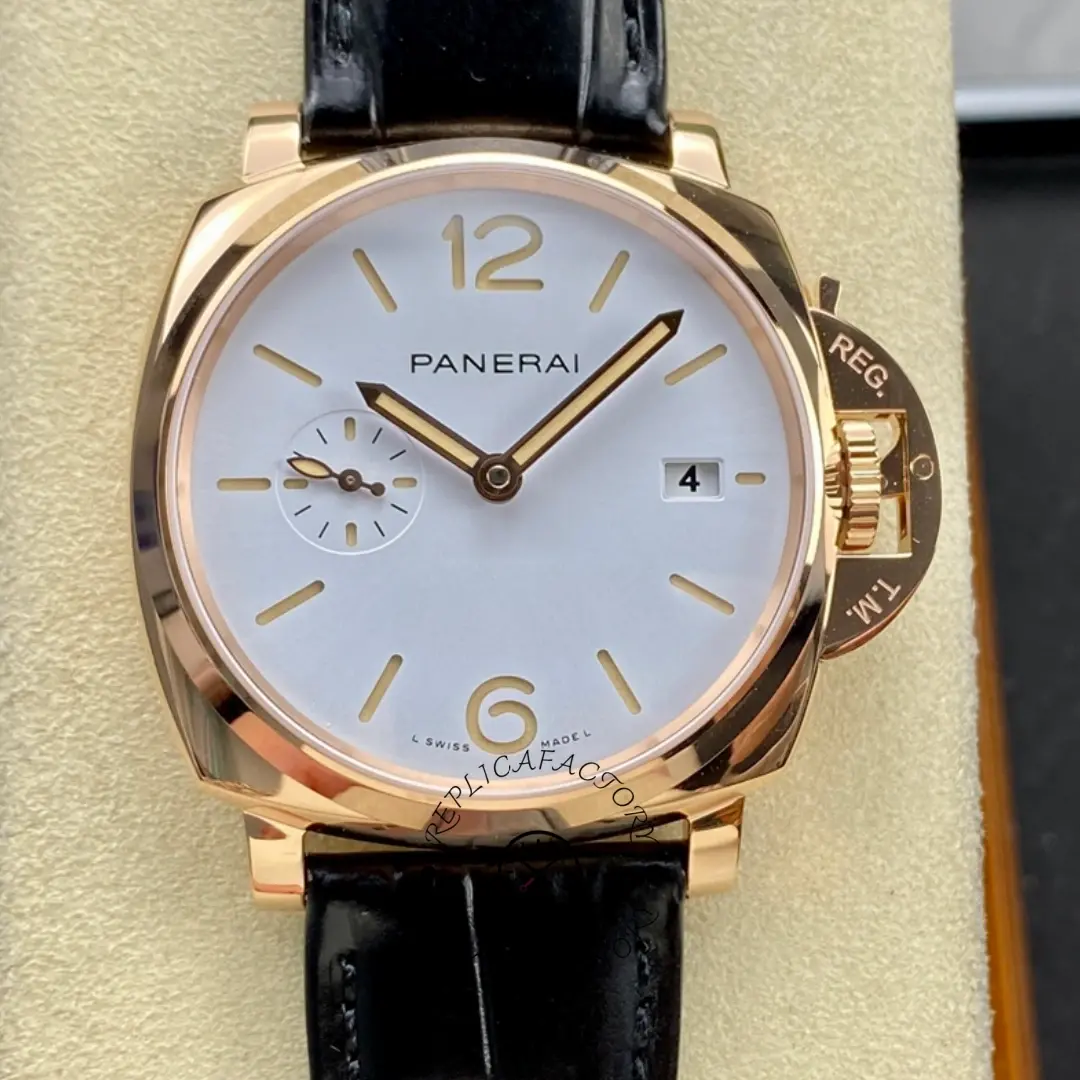 1:1 Clone Panerai Luminor Due 3 Days Goldtech 42 Rose Gold Watch PAM01336 - QualitySwissReplica