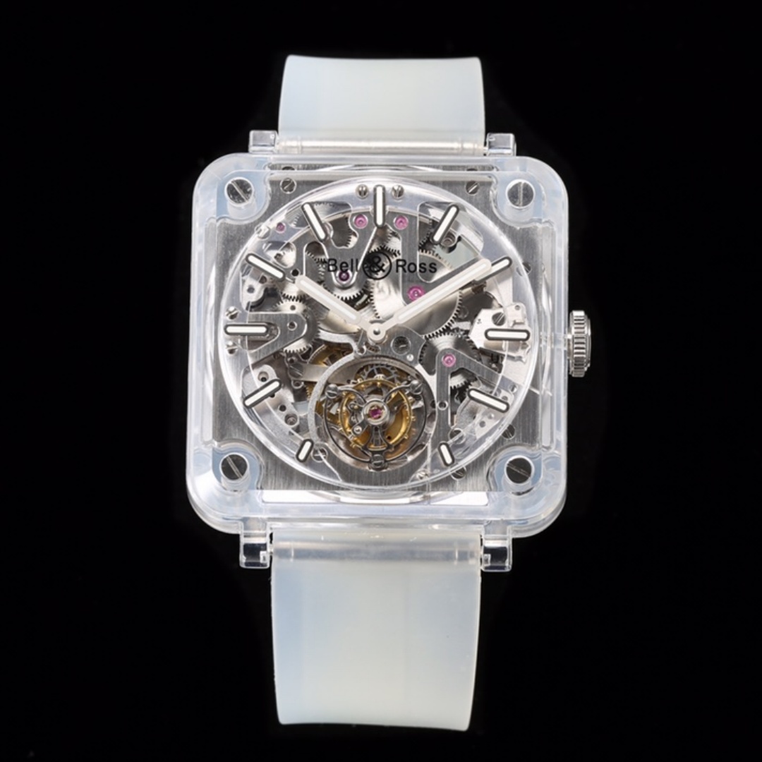 Bell & Ross BR fully transparent tourbillon watch - QualitySwissReplica