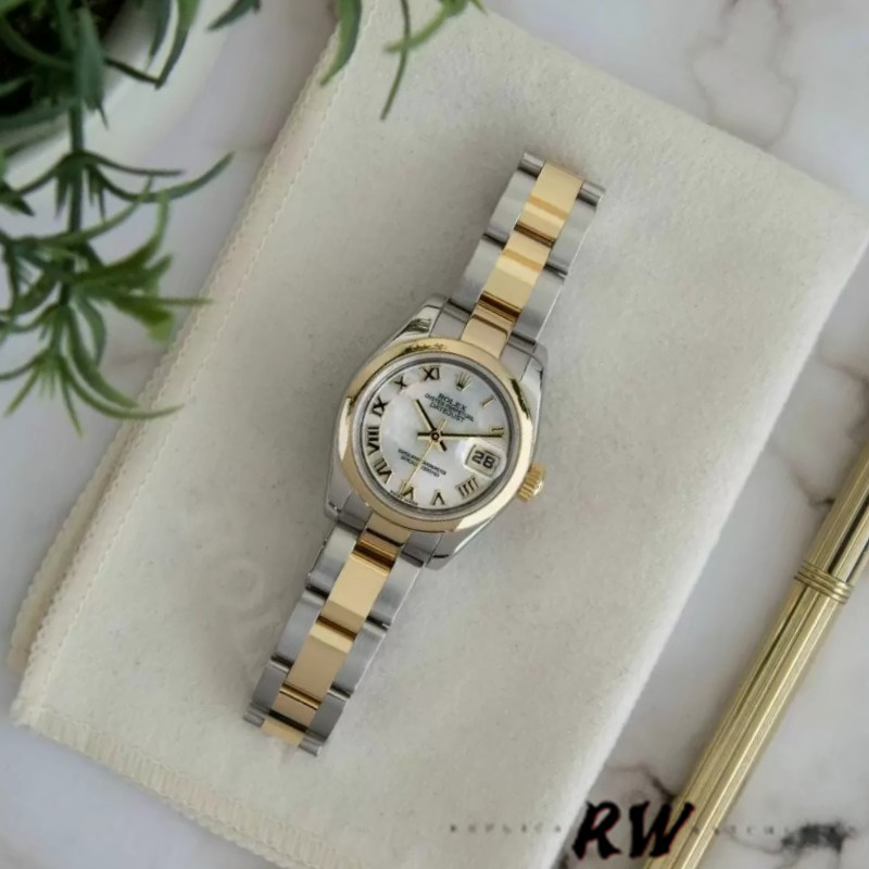 Rolex Datejust 179163 Mother of Pearl Roman Dial 26MM Lady Replica Watch - QualitySwissReplica