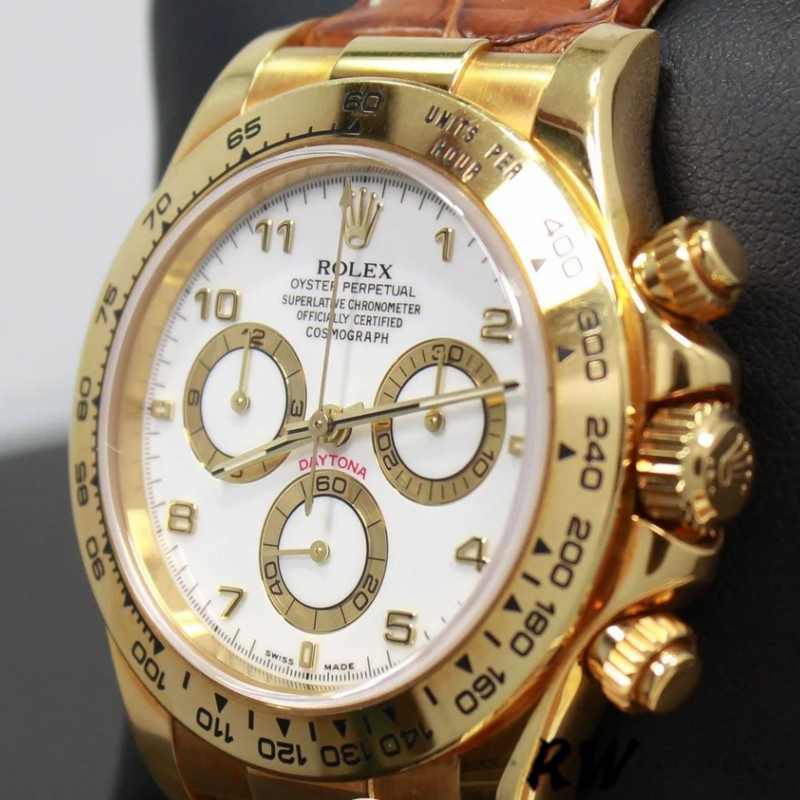 Rolex Cosmograph Daytona 116518 White Dial 40mm Mens replica Watch - QualitySwissReplica