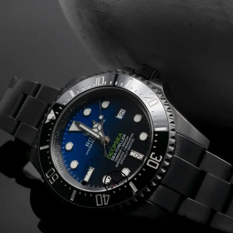 Rolex Sea-Dweller Deepsea 116660 PVD/DLC Coated Stainless Steel D-Blue Dial 44MM Mens Replica Watch - QualitySwissReplica