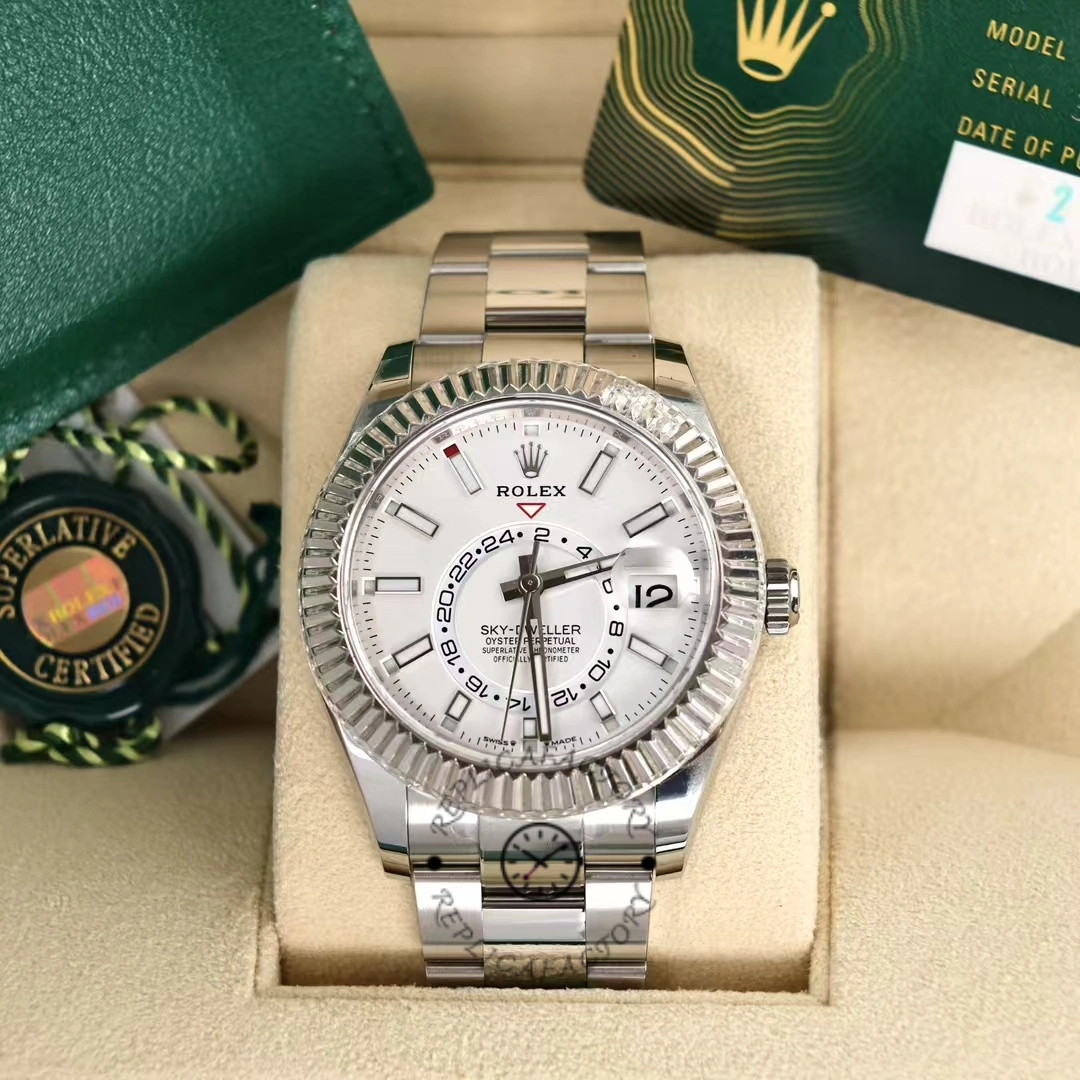 Rolex Sky Dweller 42 Oystersteel White Dial m336934 0003 Men's Watch - QualitySwissReplica