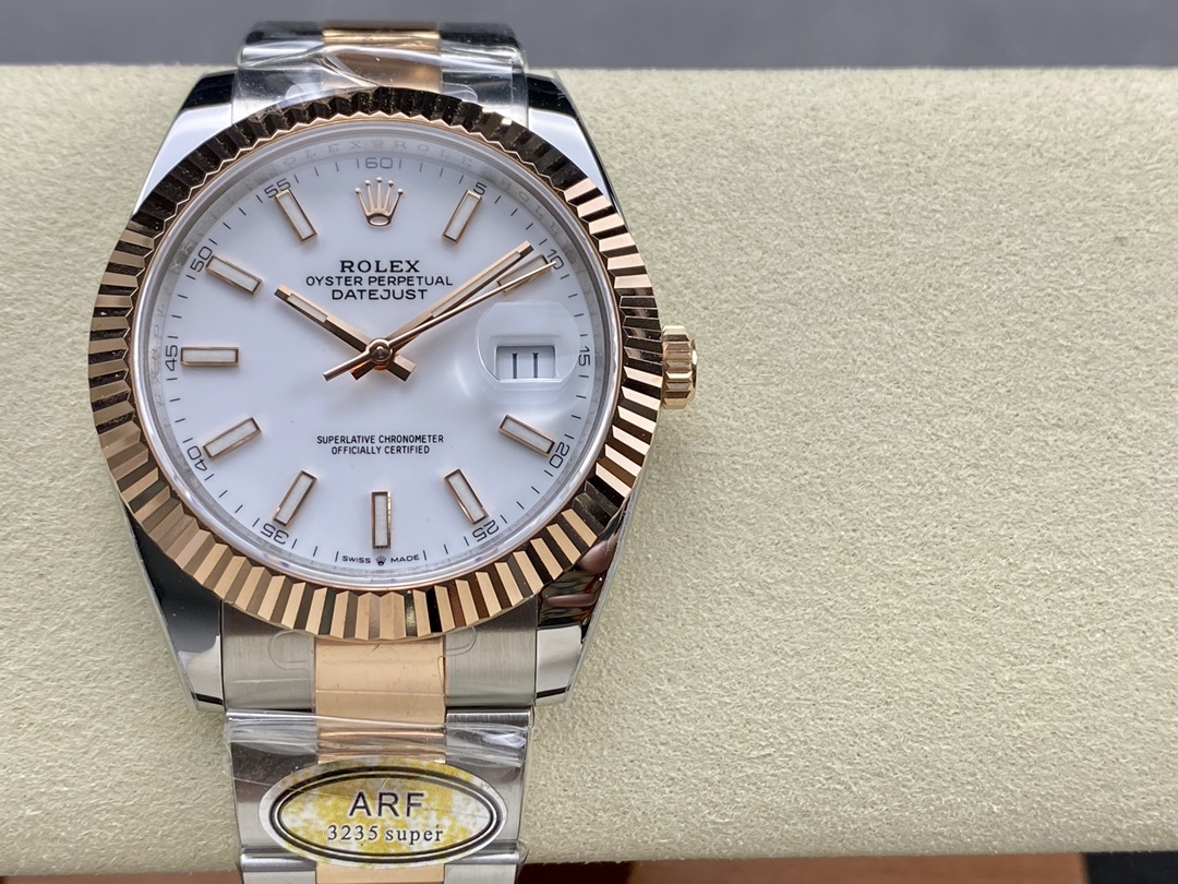 Rolex Datejust Stainless Steel and Rose Gold m126231 0018 White Index Oyster - QualitySwissReplica
