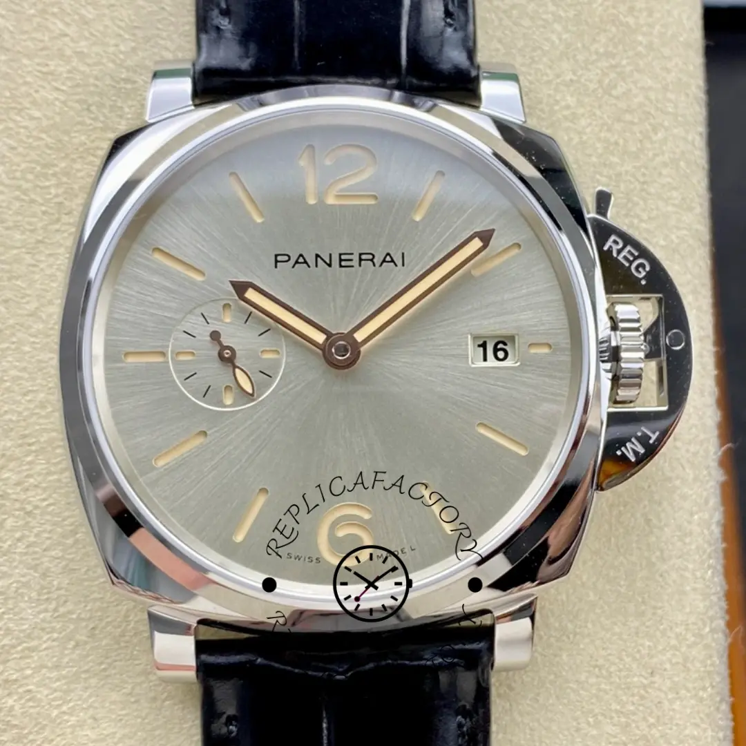 Panerai 1:1 Clone Luminor Due Automatic 42MM Steel PAM01249 Silver Dial - QualitySwissReplica