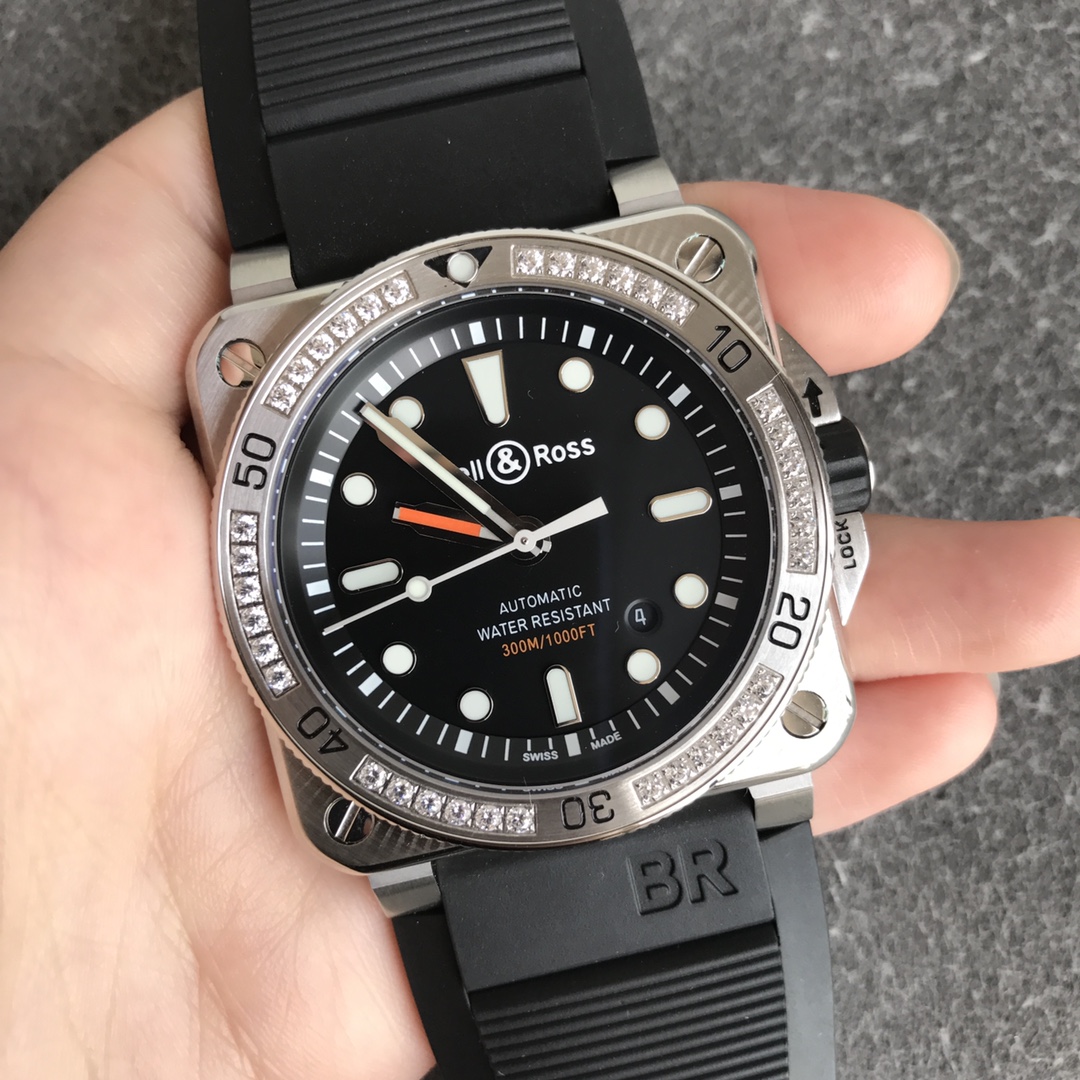 Bell Ross BR 03 92-D-BL-ST/SRB Black Dial - QualitySwissReplica
