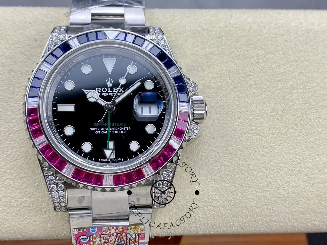 Rolex GMT Master II 116759SA Black Dial 40mm Mens Replica Watch - QualitySwissReplica