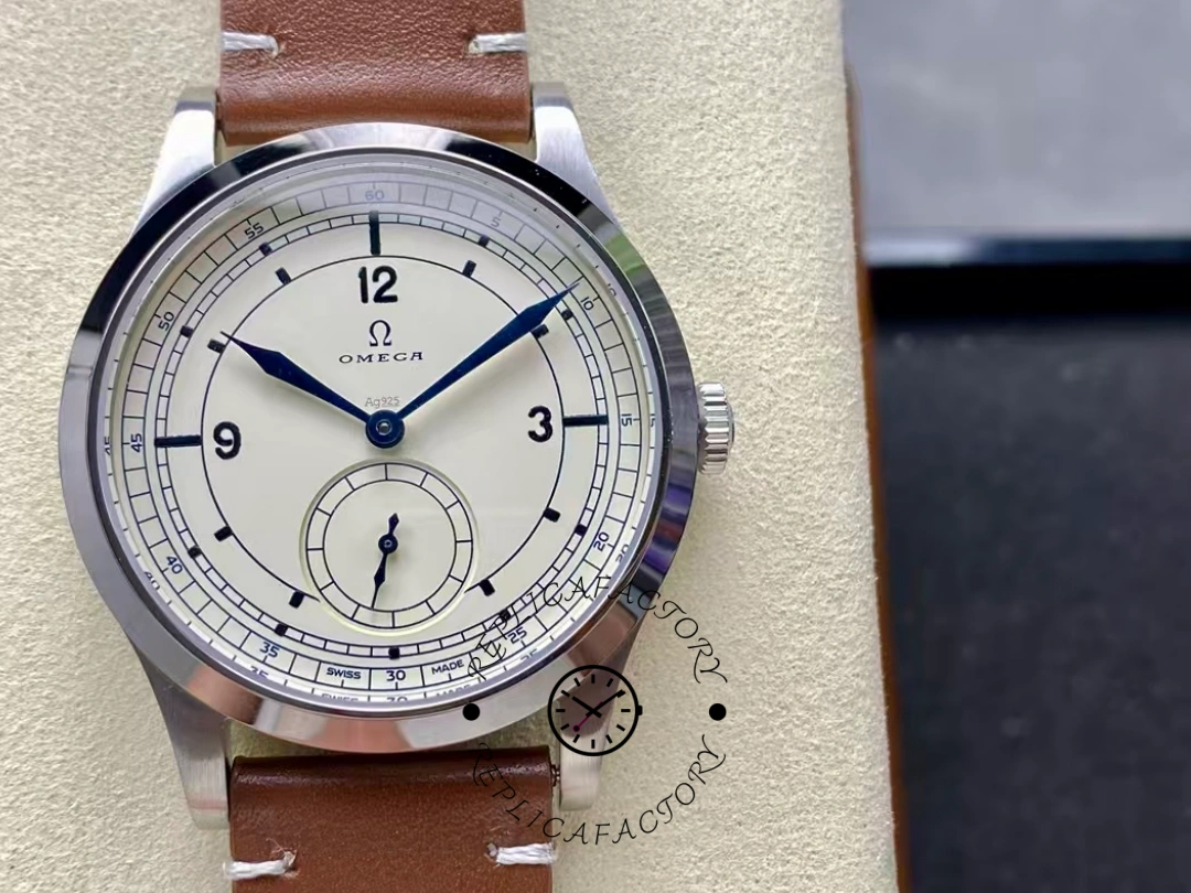 Omega CK859 511.12.39.21.99.002 Replica Hand-Wound Silver Dial Blue Hands Watch - QualitySwissReplica