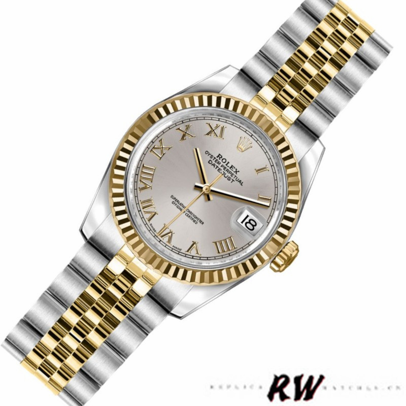 Rolex Datejust 179173 Silver Roman Numeral Dial 26MM Lady Replica Watch - QualitySwissReplica