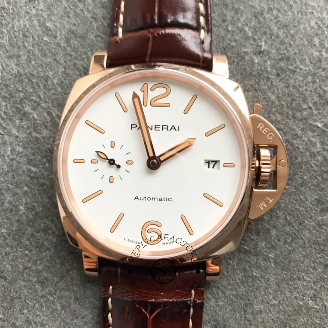 Panerai Luminor Due Automatic PAM01042 Replica Watch Rose Gold 42mm - QualitySwissReplica