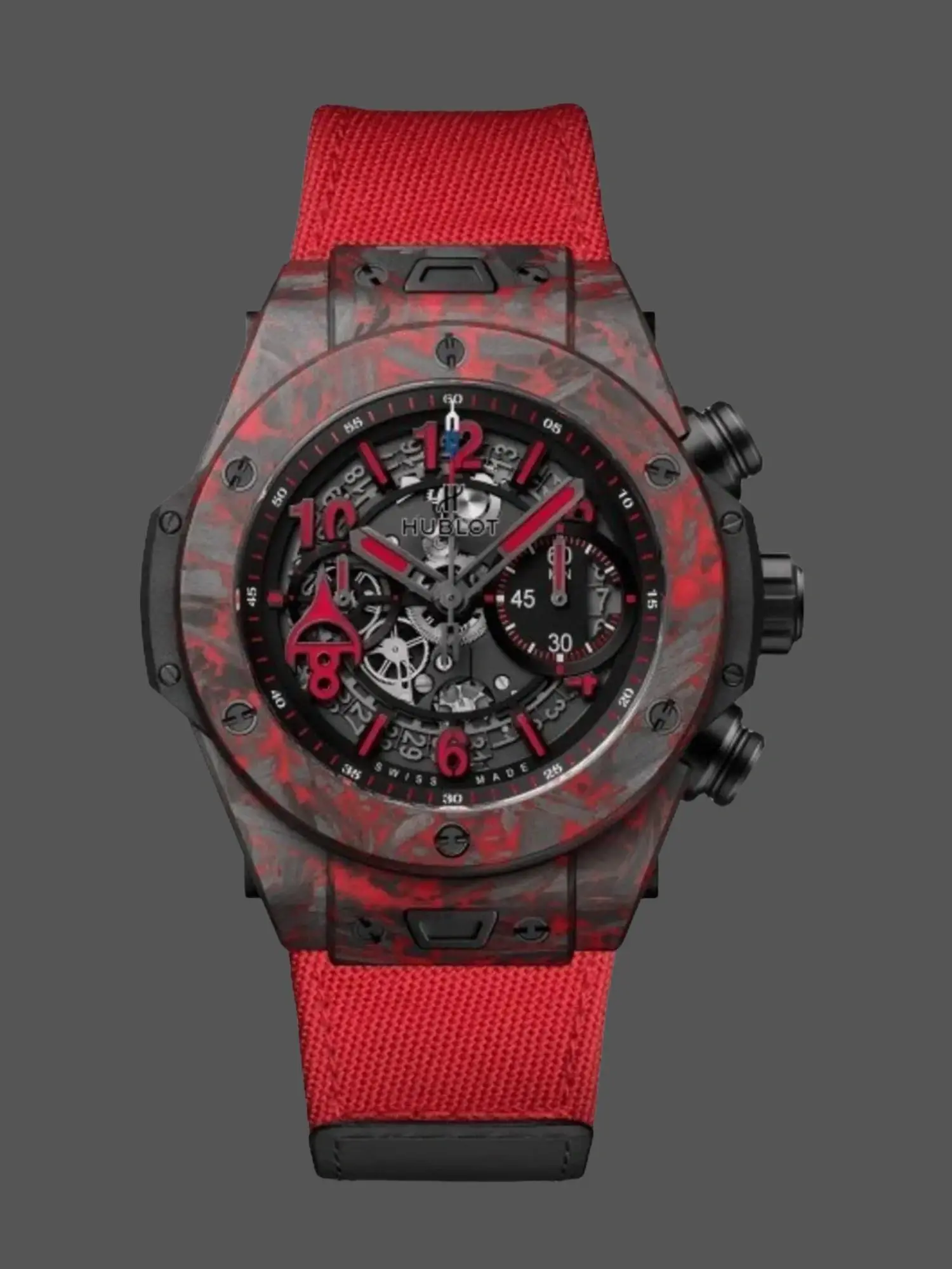 Hublot 411.QV.1123.NR.OVK21 Big Bang Unico Red Carbon Alex Ovechkin Watch 45mm - QualitySwissReplica