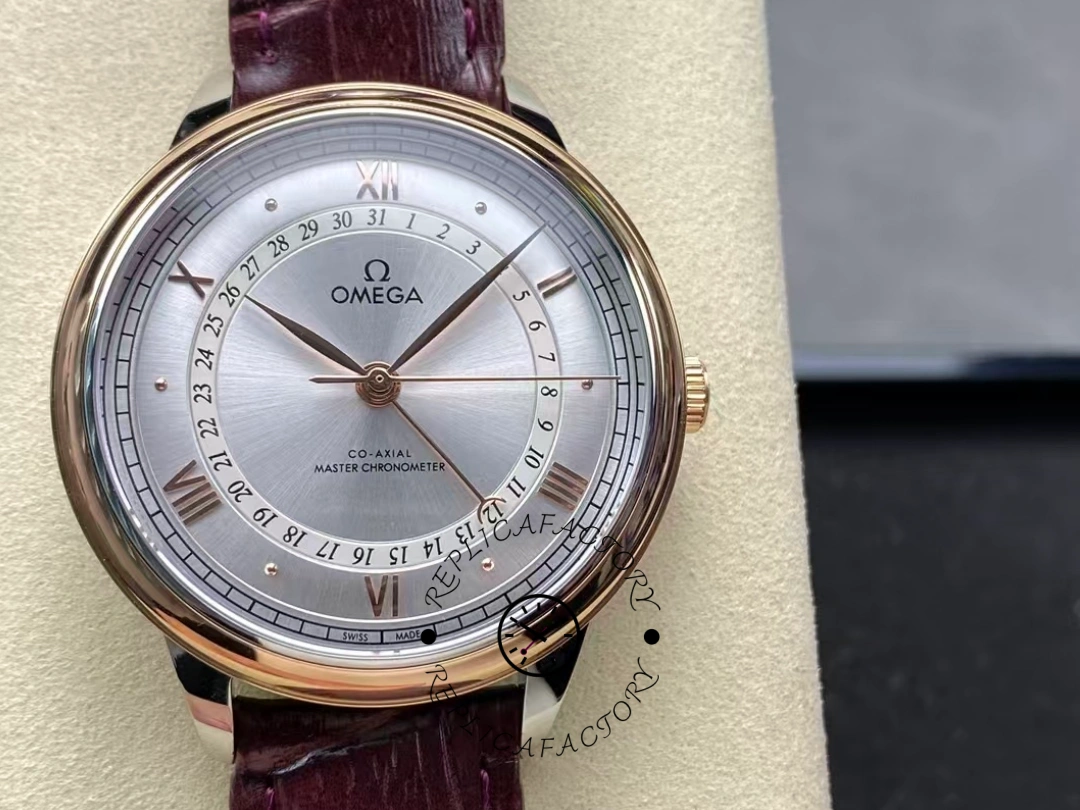 Omega De Ville Clone Prestige 42mm 434.23.42.22.02.001 Alligator Strap - QualitySwissReplica