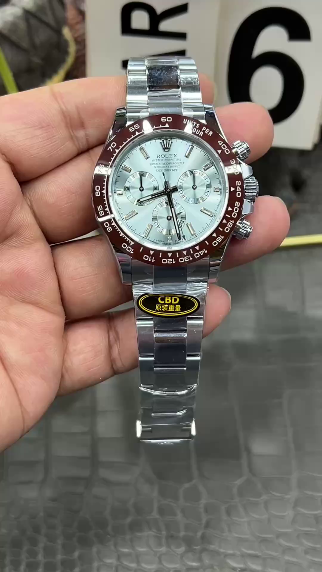 Rolex Cosmograph Daytona 116506 Ice Blue Dial Platinum 40MM Mens Replica Watch - QualitySwissReplica