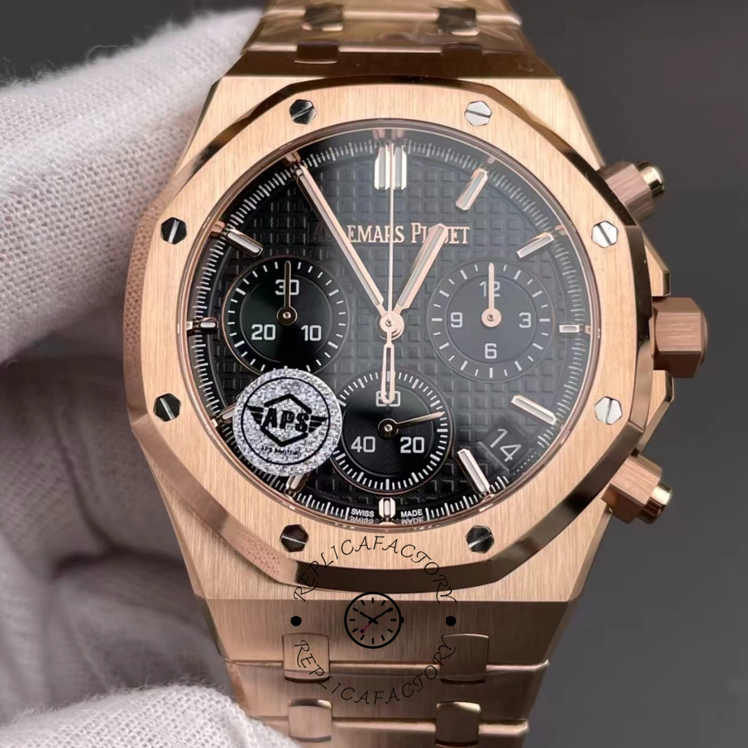 AP Royal Oak 26240OR.OO.1320OR.06 Chronograph 41 mm Black Dial 1:1 Clone - QualitySwissReplica